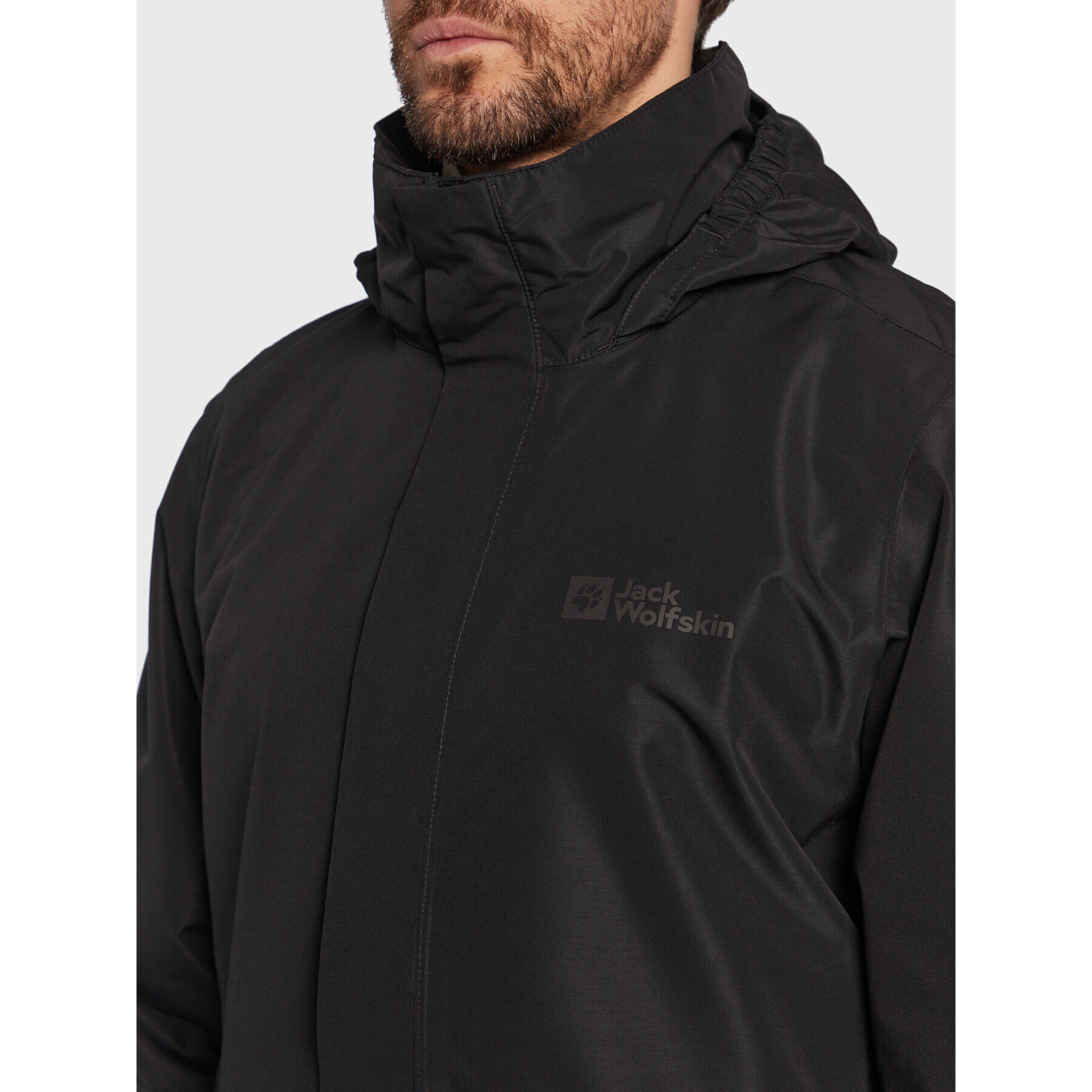 Jack Wolfskin Преходно яке Stormy Point 1111142 Черен Regular Fit - Pepit.bg