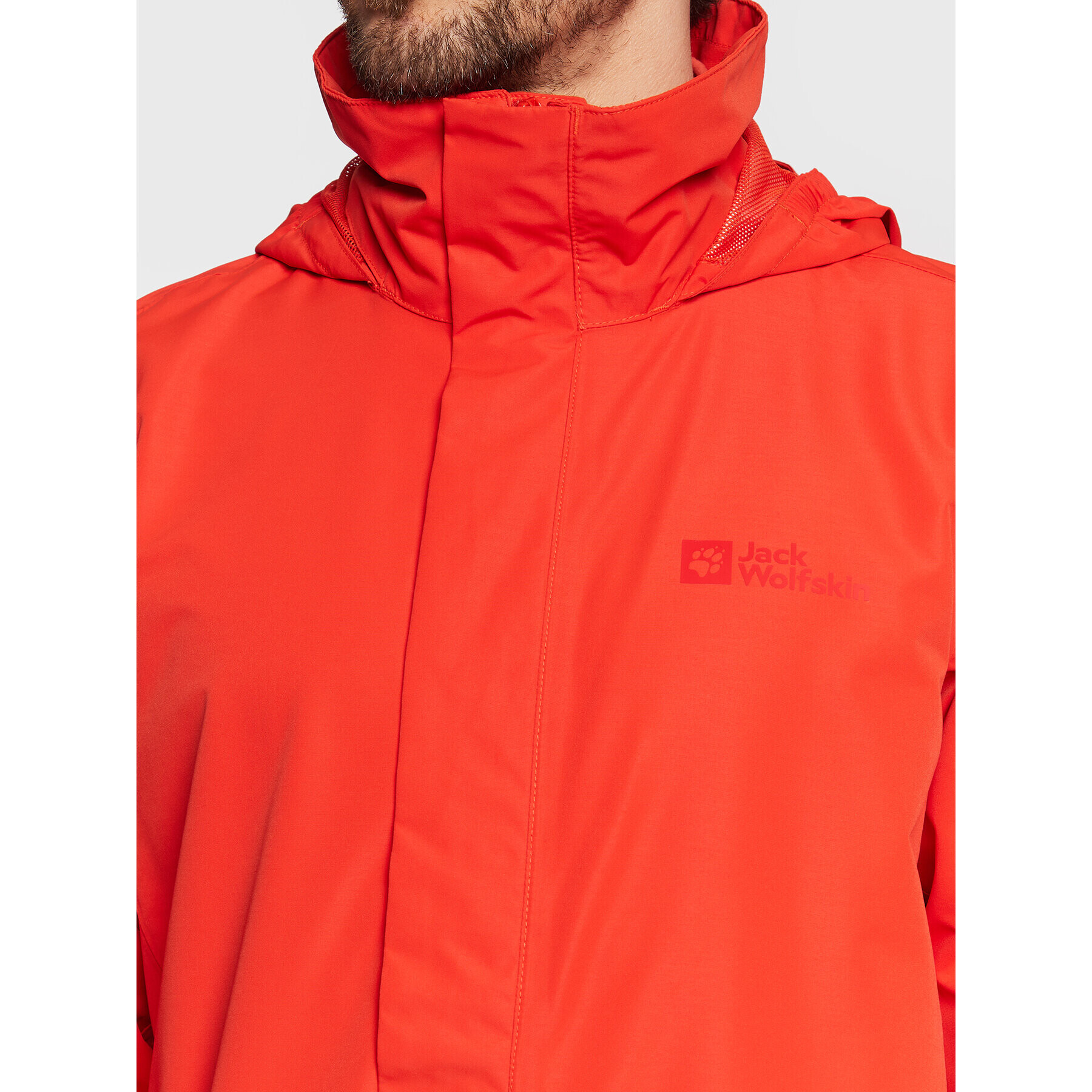 Jack Wolfskin Преходно яке Stormy Point 1111142 Червен Regular Fit - Pepit.bg