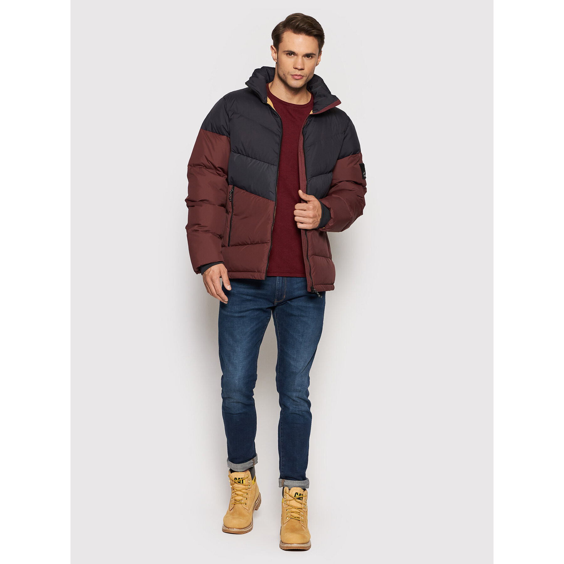 Jack Wolfskin Пухено яке 365 Fearless 1206421 Бордо Regular Fit - Pepit.bg