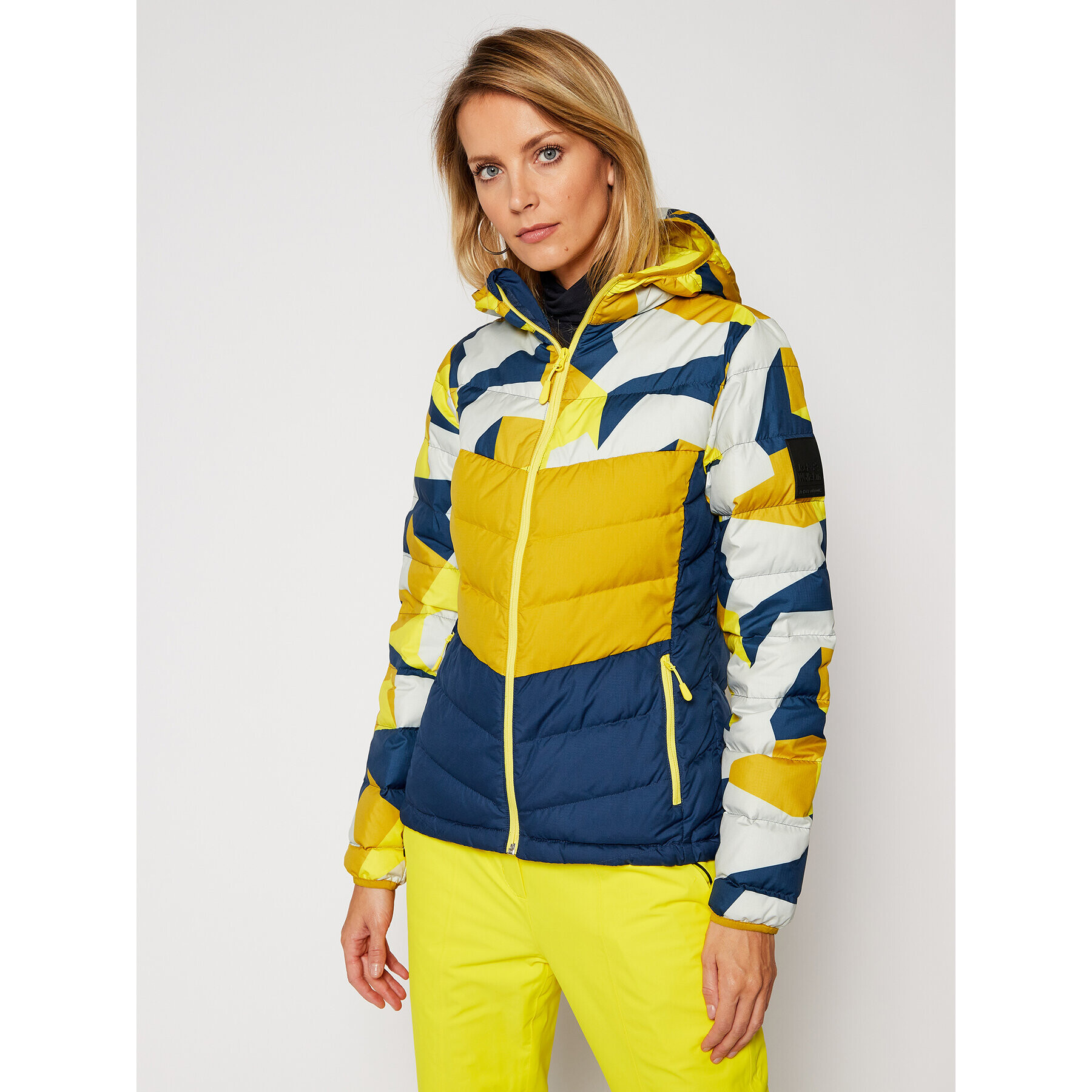 Jack Wolfskin Пухено яке 365 Hideaway 1205661 Жълт Regular Fit - Pepit.bg