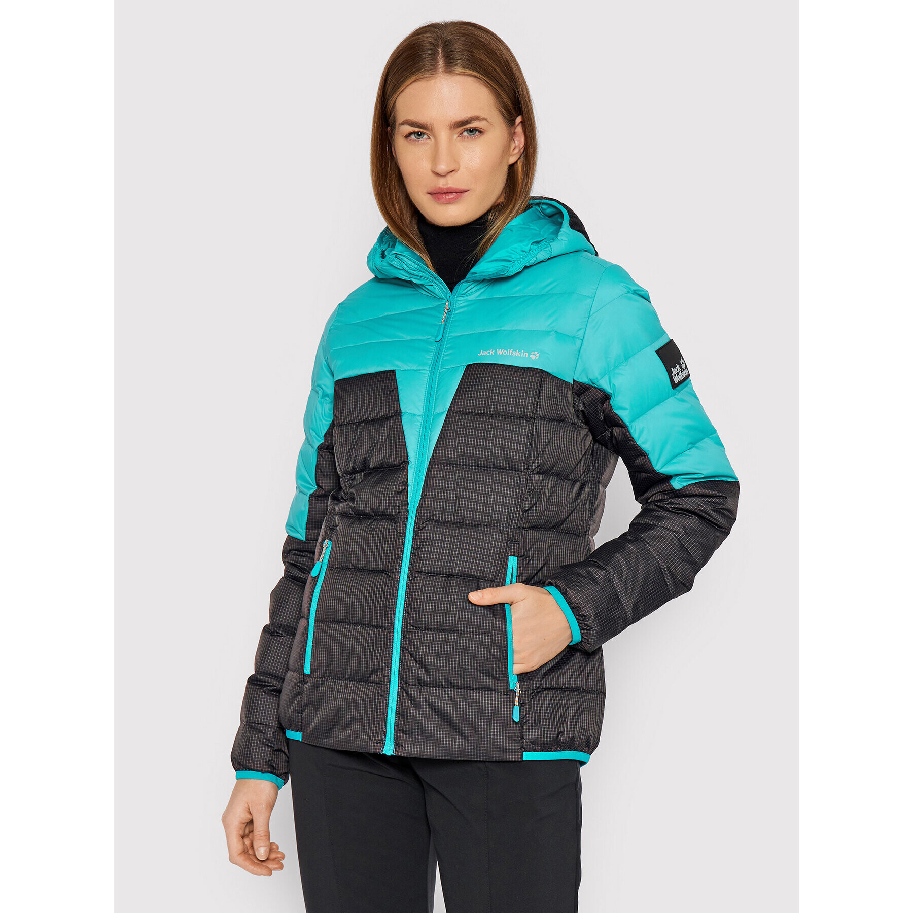 Jack Wolfskin Пухено яке Dna Tundra 1206641 Черен Regular Fit - Pepit.bg