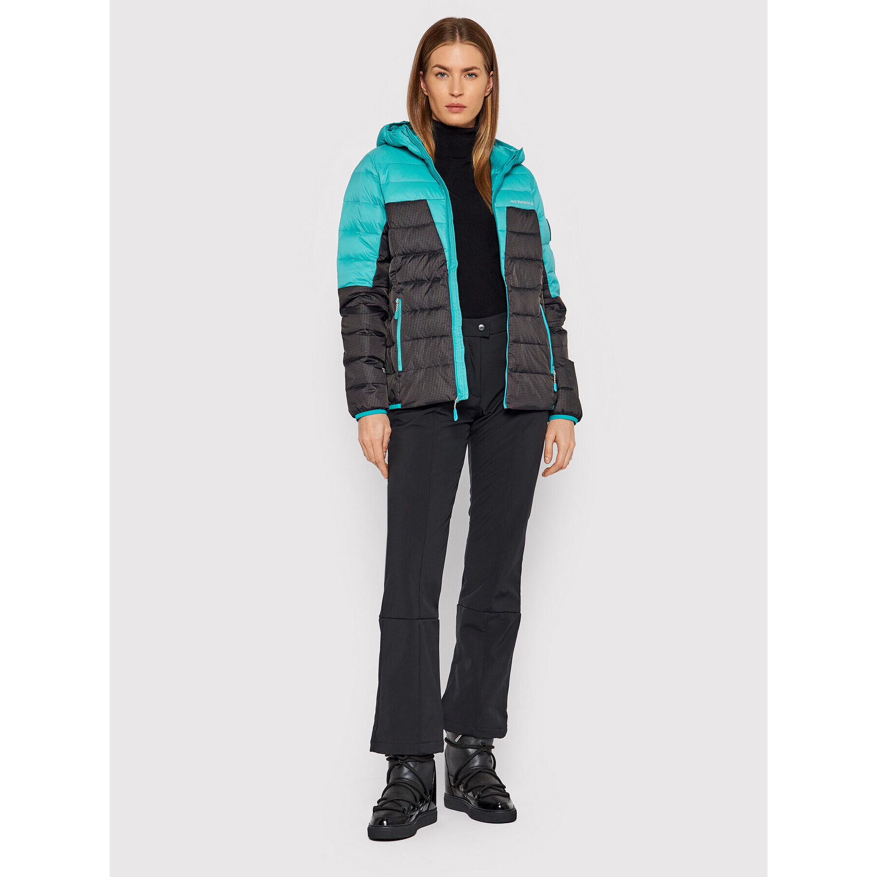 Jack Wolfskin Пухено яке Dna Tundra 1206641 Черен Regular Fit - Pepit.bg