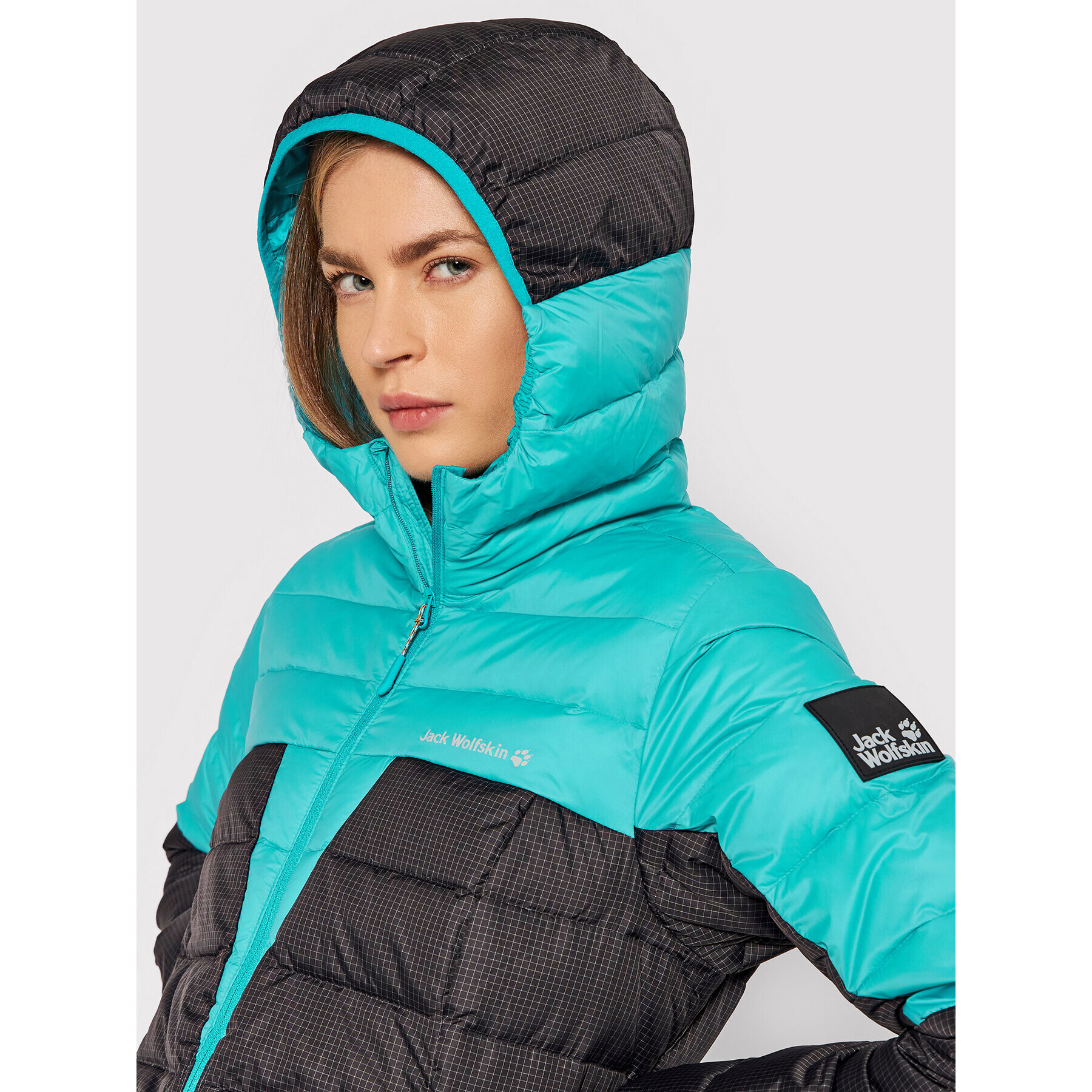 Jack Wolfskin Пухено яке Dna Tundra 1206641 Черен Regular Fit - Pepit.bg