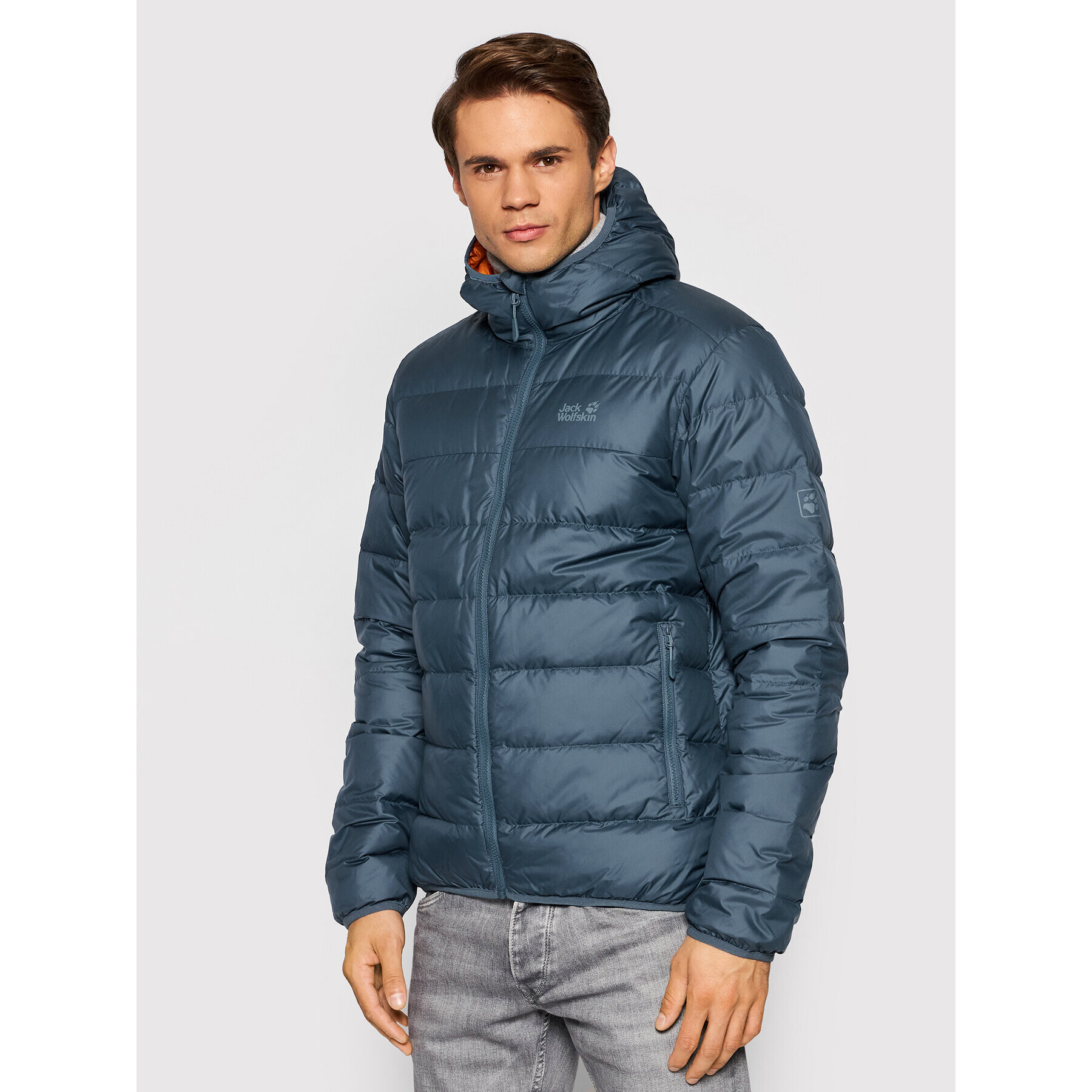 Jack Wolfskin Пухено яке Helium 1200573 Тъмносин Regular Fit - Pepit.bg