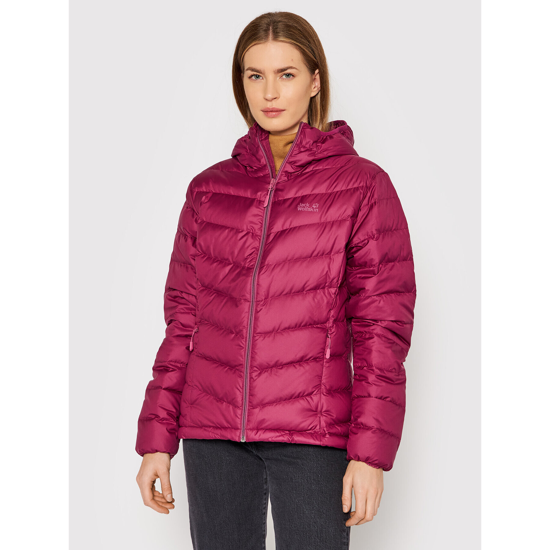 Jack Wolfskin Пухено яке Helium 1203641 Бордо Regular Fit - Pepit.bg