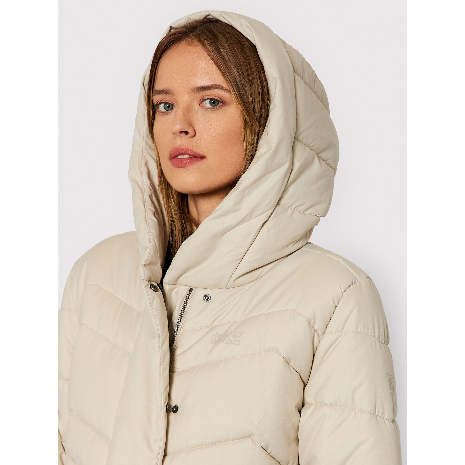 Jack Wolfskin Пухено яке Kyoto 1204943 Бежов Regular Fit - Pepit.bg