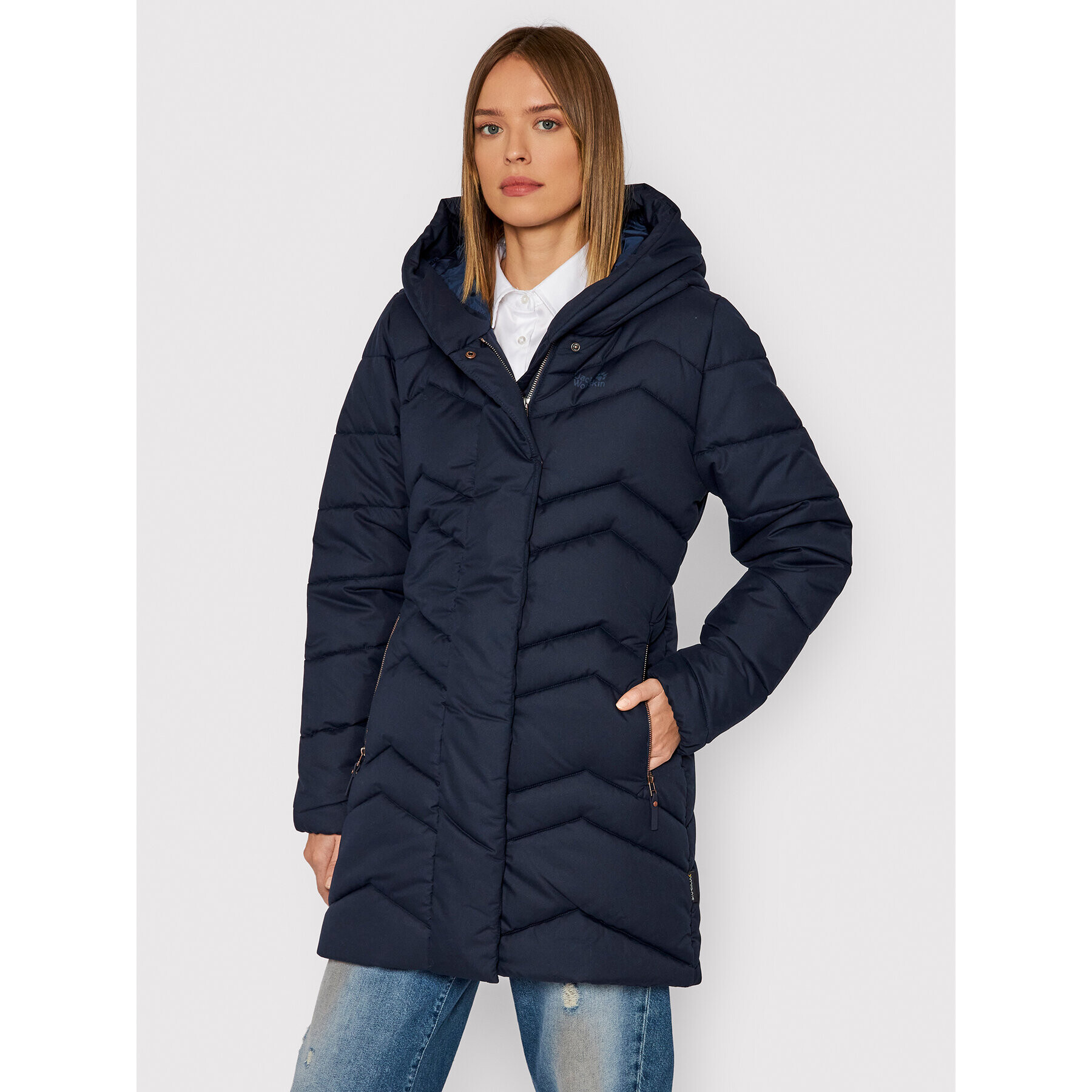 Jack Wolfskin Пухено яке Kyoto 1204943 Тъмносин Regular Fit - Pepit.bg