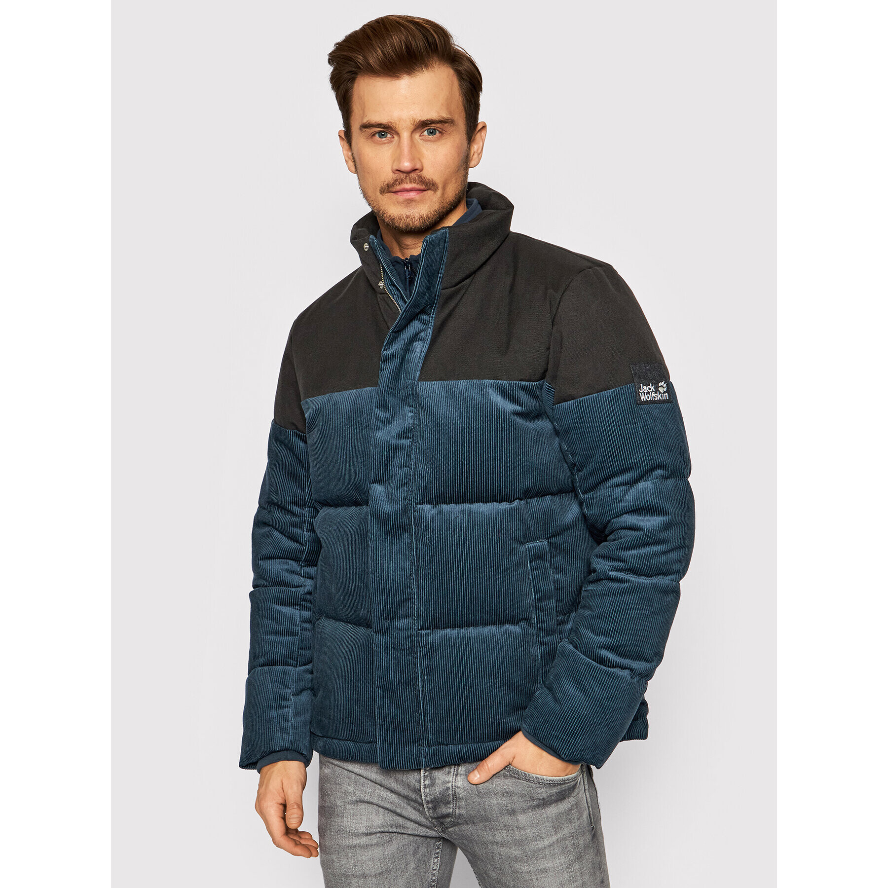 Jack Wolfskin Пухено яке Nature 1206331 Тъмносин Regular Fit - Pepit.bg