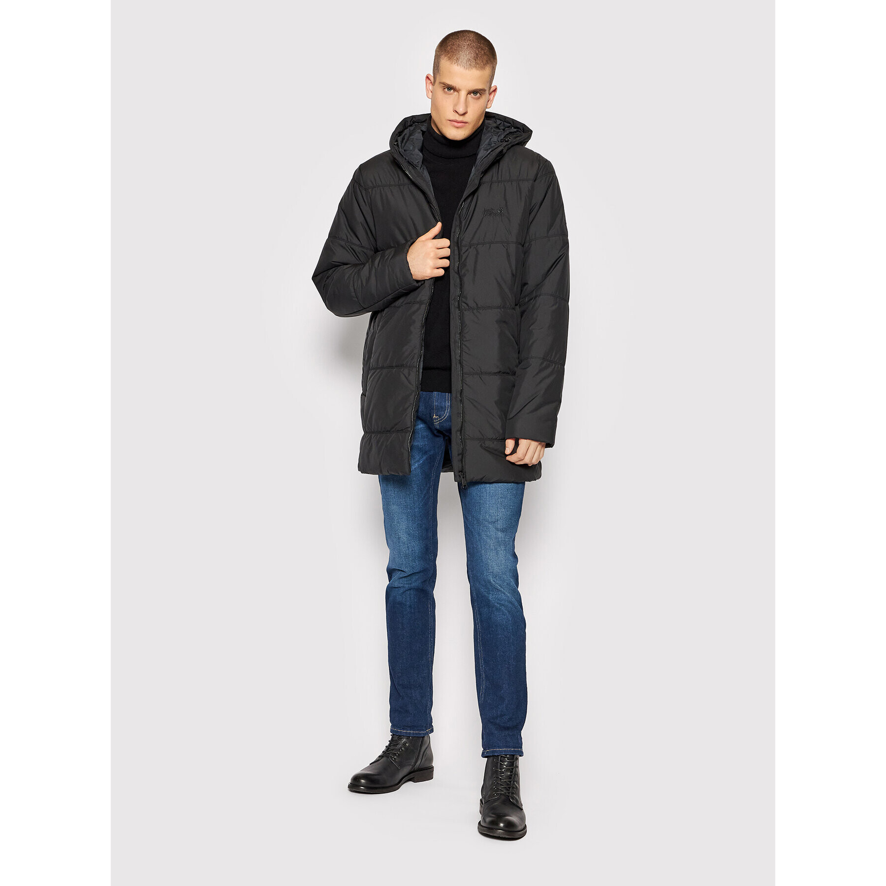 Jack Wolfskin Пухено яке North York 1206381 Черен Regular Fit - Pepit.bg