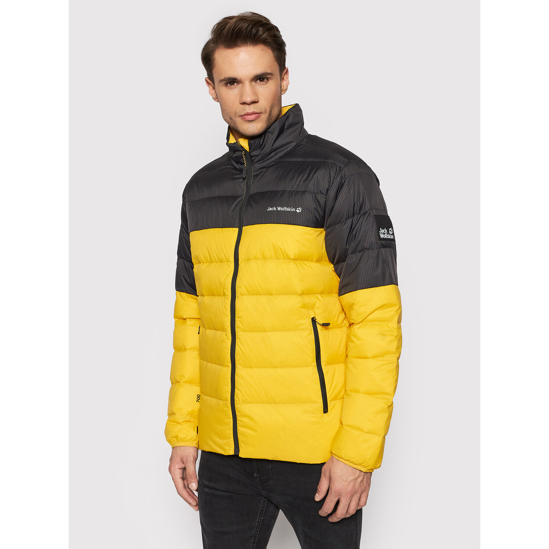 Jack Wolfskin Пухено яке Tundra 1206621 Жълт Regular Fit - Pepit.bg