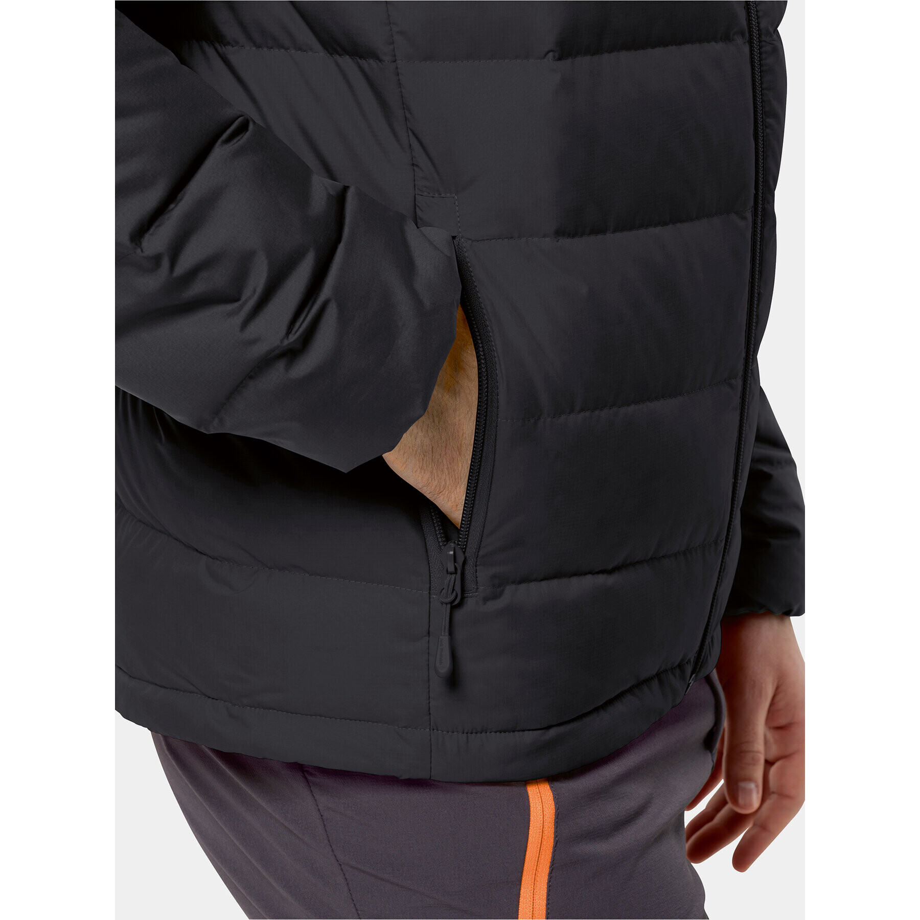 Jack Wolfskin Пухено яке Ather Down Hoody 1207671 Черен Regular Fit - Pepit.bg