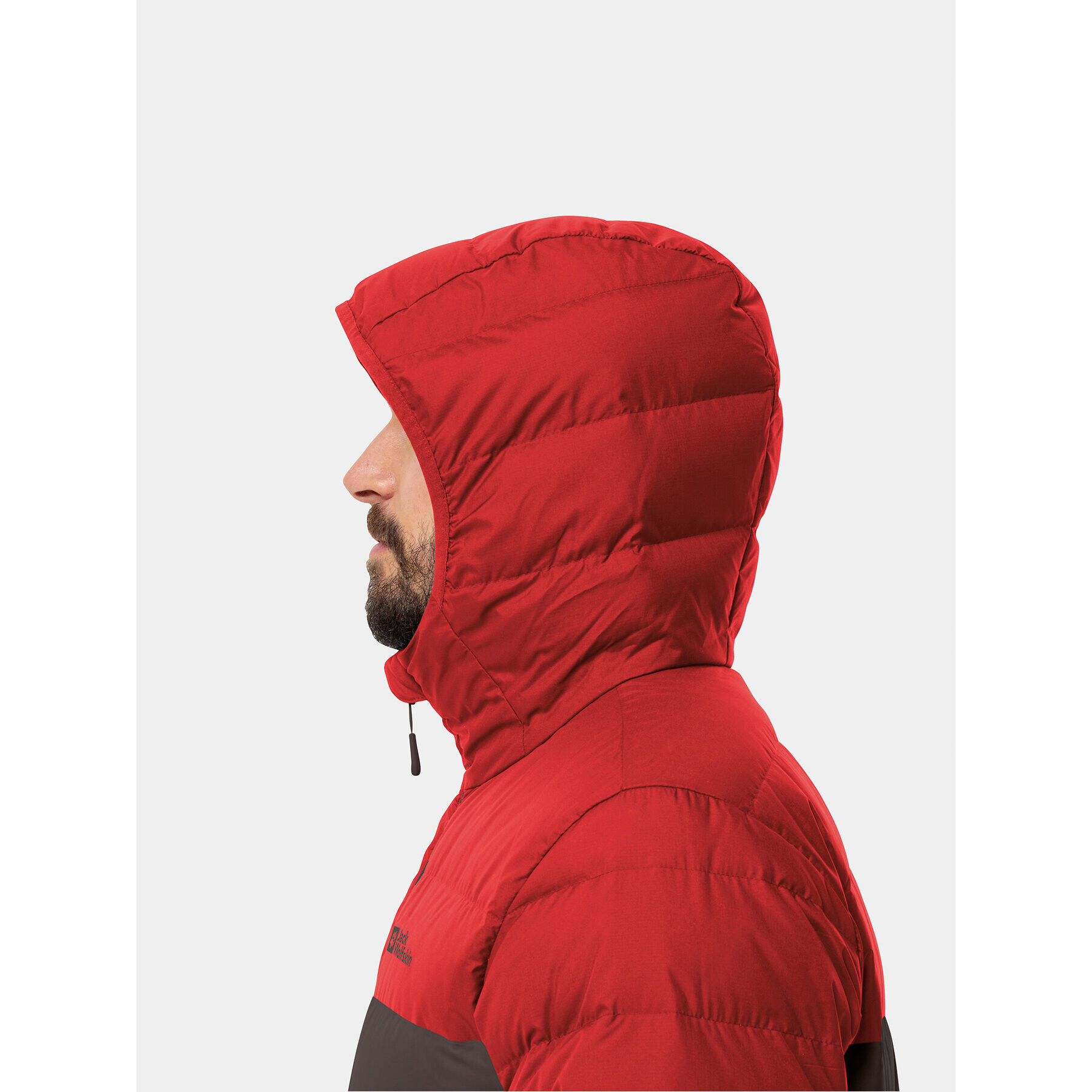 Jack Wolfskin Пухено яке Ather Down Hoody 1207671 Червен Regular Fit - Pepit.bg