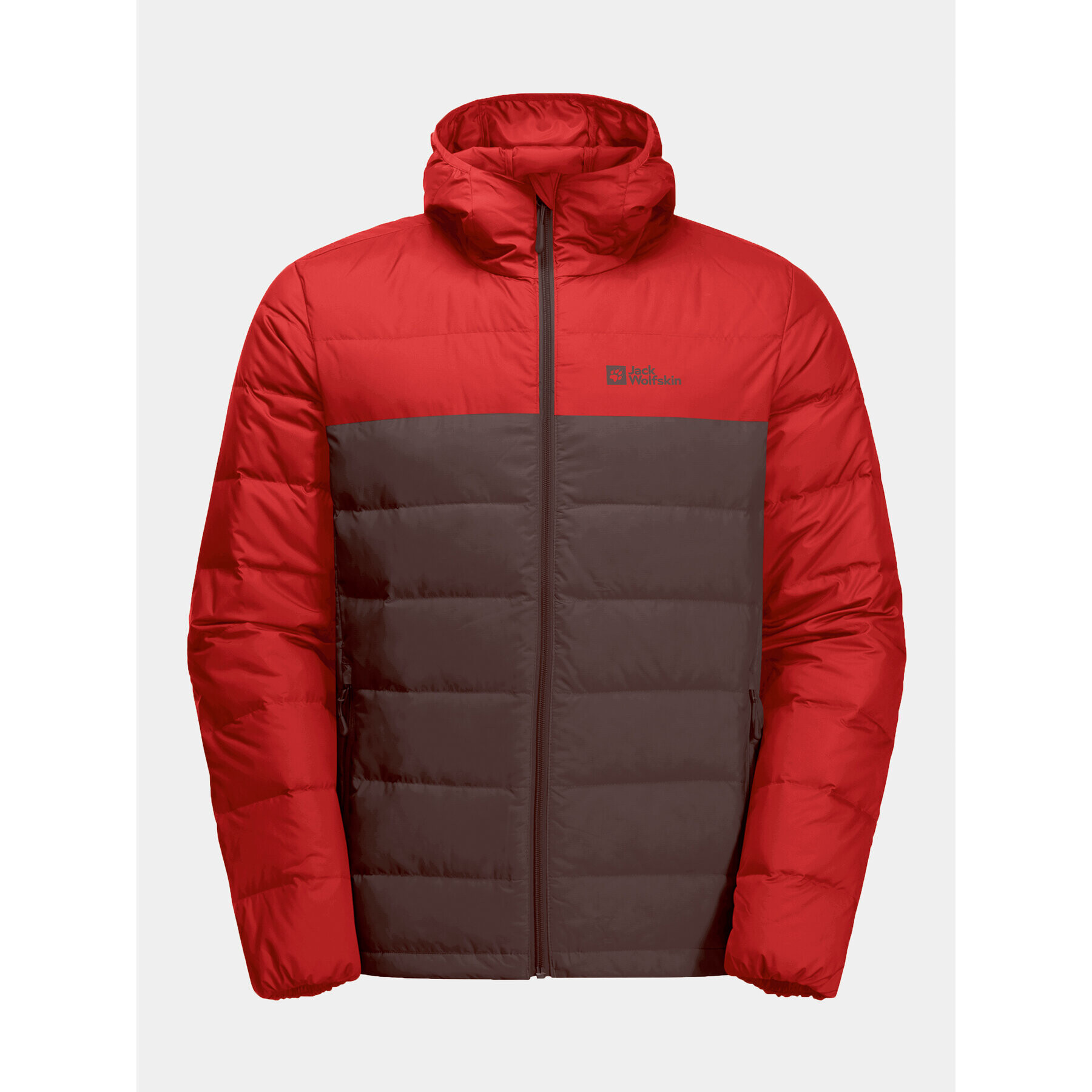 Jack Wolfskin Пухено яке Ather Down Hoody 1207671 Червен Regular Fit - Pepit.bg