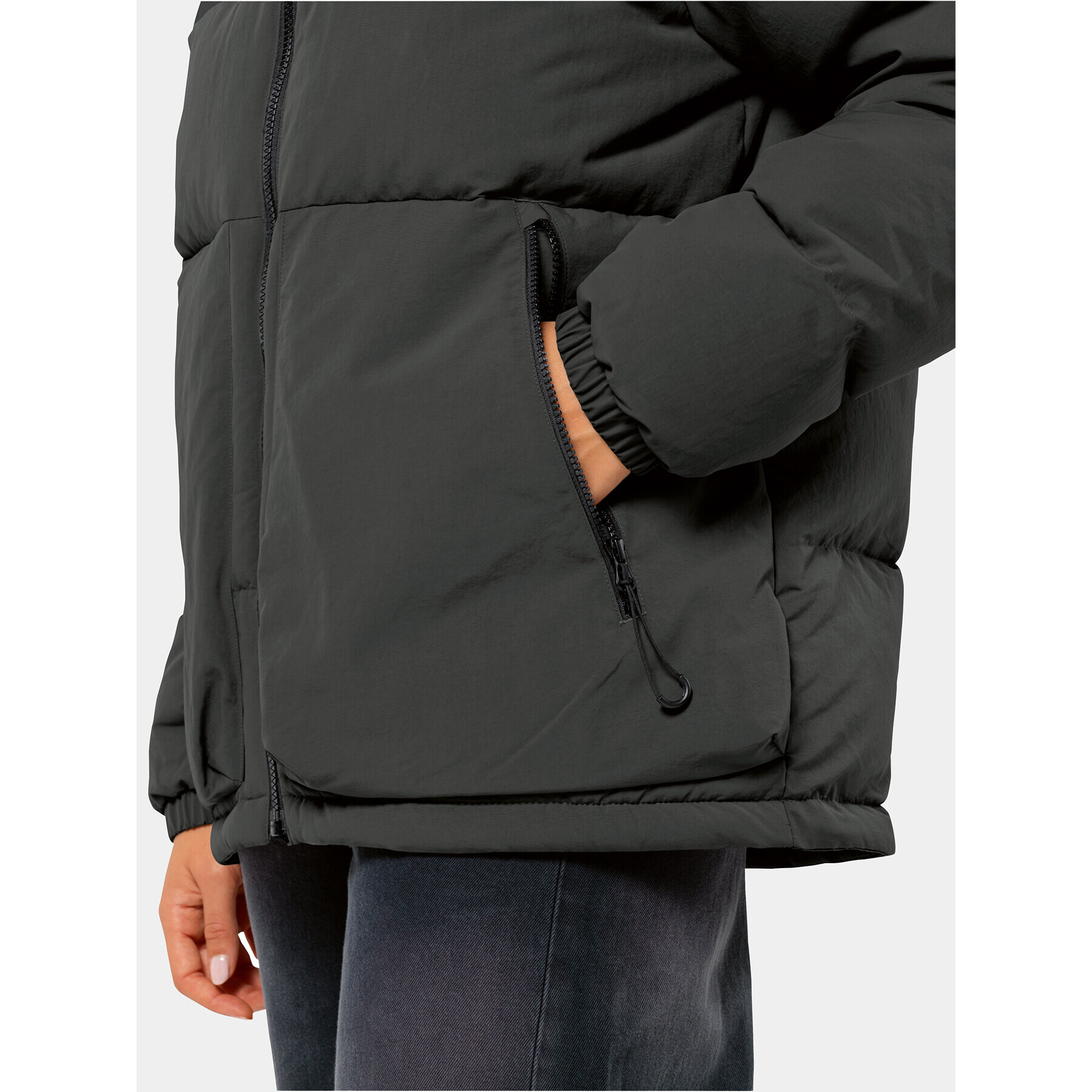 Jack Wolfskin Пухено яке Dellbrueck Jkt 1207561 Черен Regular Fit - Pepit.bg