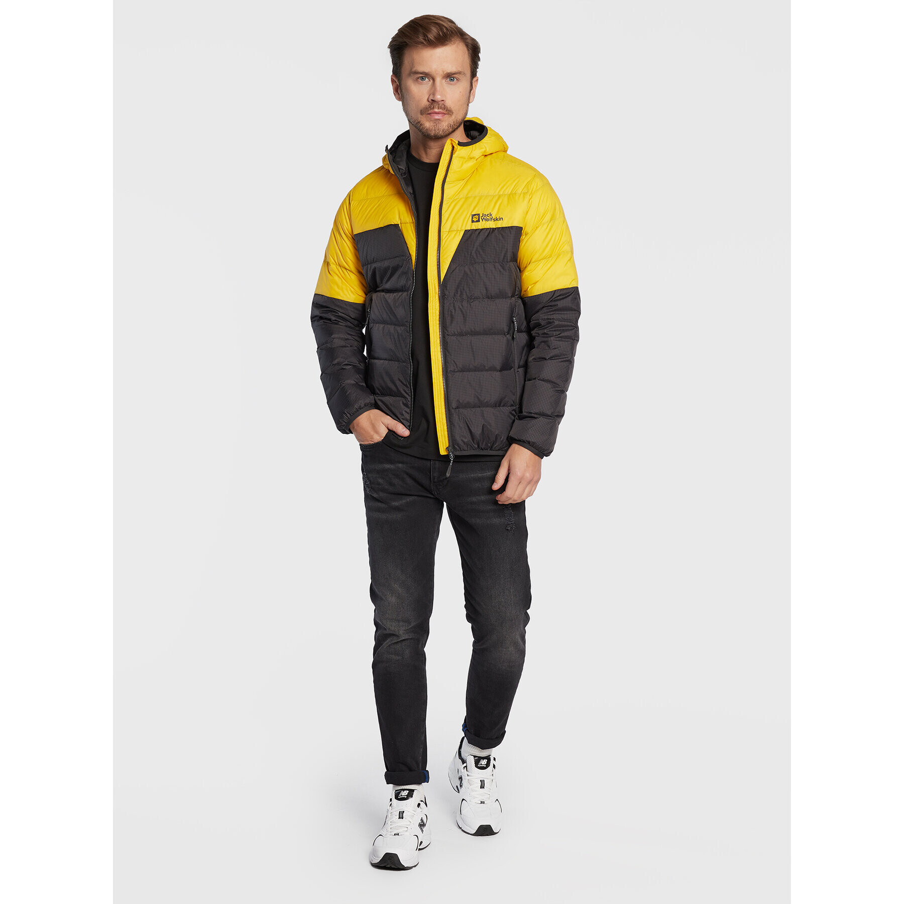 Jack Wolfskin Пухено яке Dna Tundra 1206612 Жълт Regular Fit - Pepit.bg