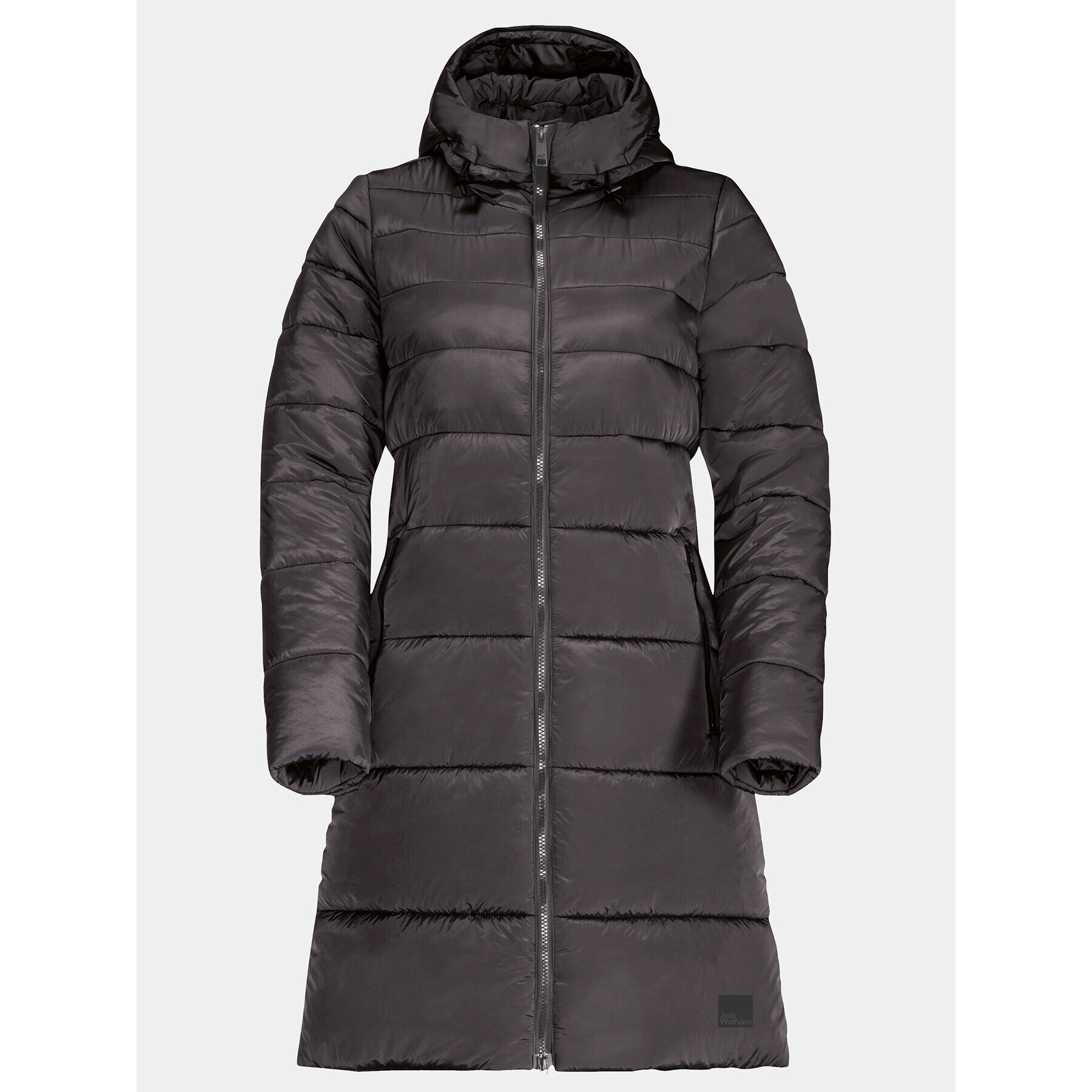 Jack Wolfskin Пухено яке Eisbach Coat 1206981 Черен Regular Fit - Pepit.bg