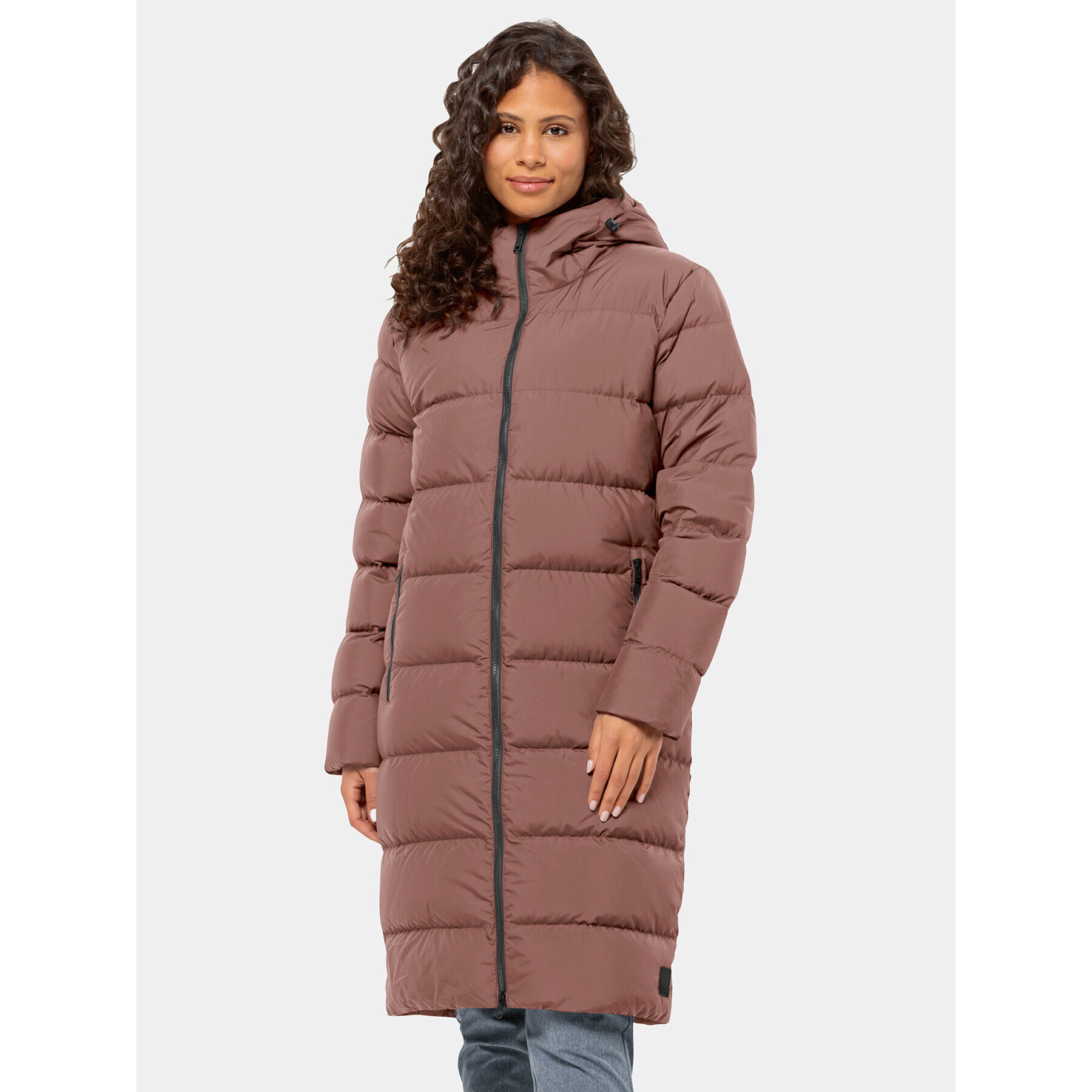 Jack Wolfskin Пухено яке Frozen Palace Coat 1204133 Бордо Regular Fit - Pepit.bg