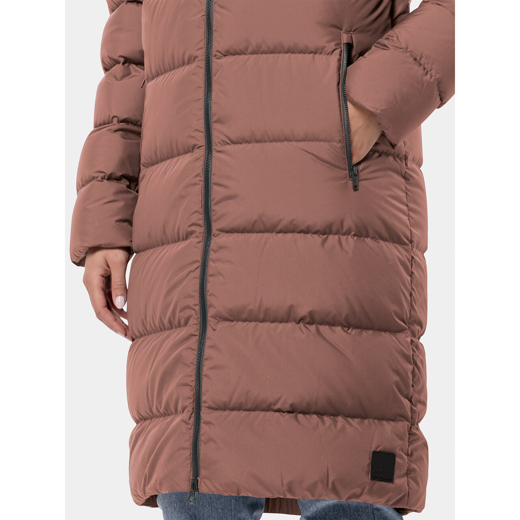 Jack Wolfskin Пухено яке Frozen Palace Coat 1204133 Бордо Regular Fit - Pepit.bg