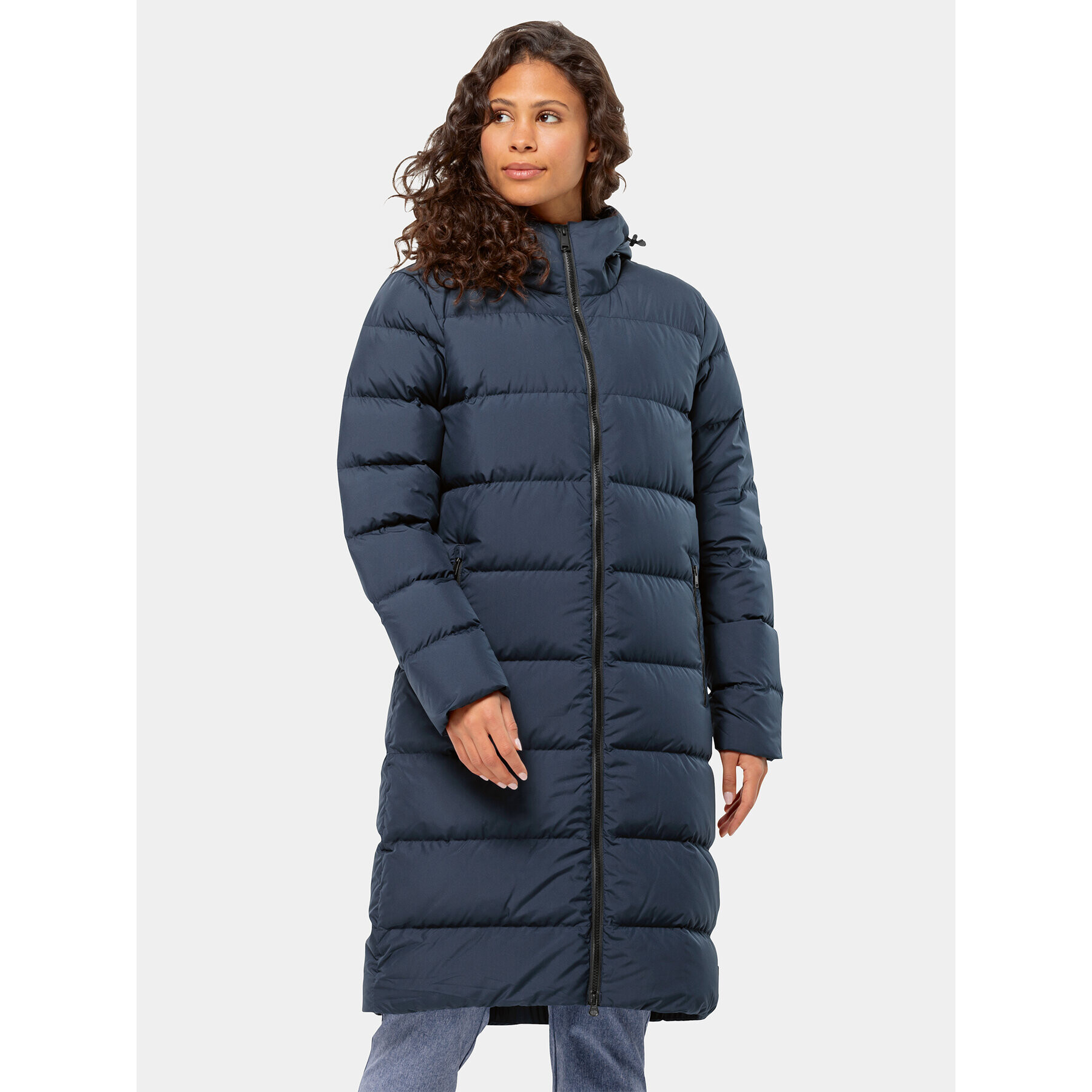 Jack Wolfskin Пухено яке Frozen Palace Coat 1204133 Тъмносин Regular Fit - Pepit.bg