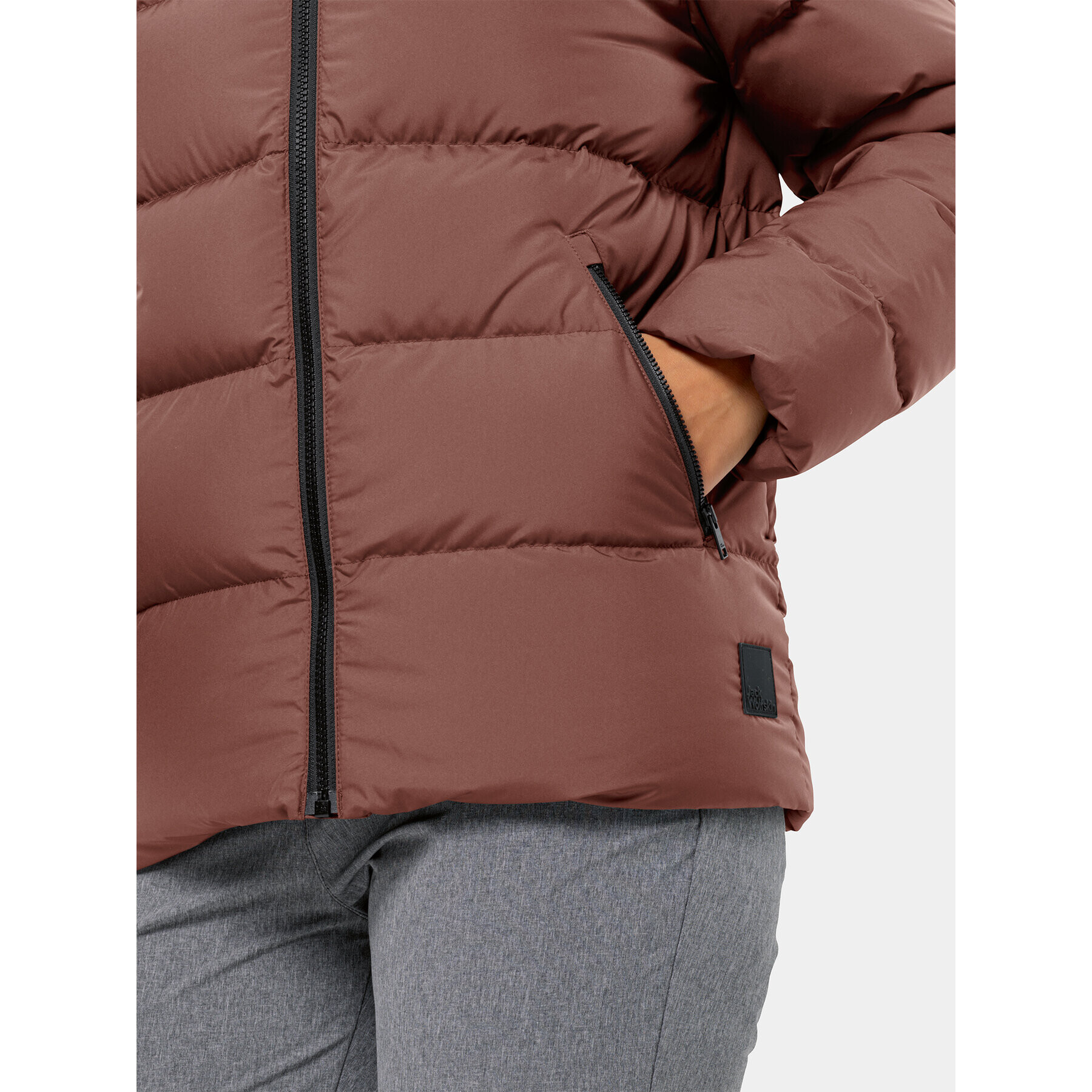 Jack Wolfskin Пухено яке Frozen Palace Jacket 1204913 Бордо Regular Fit - Pepit.bg