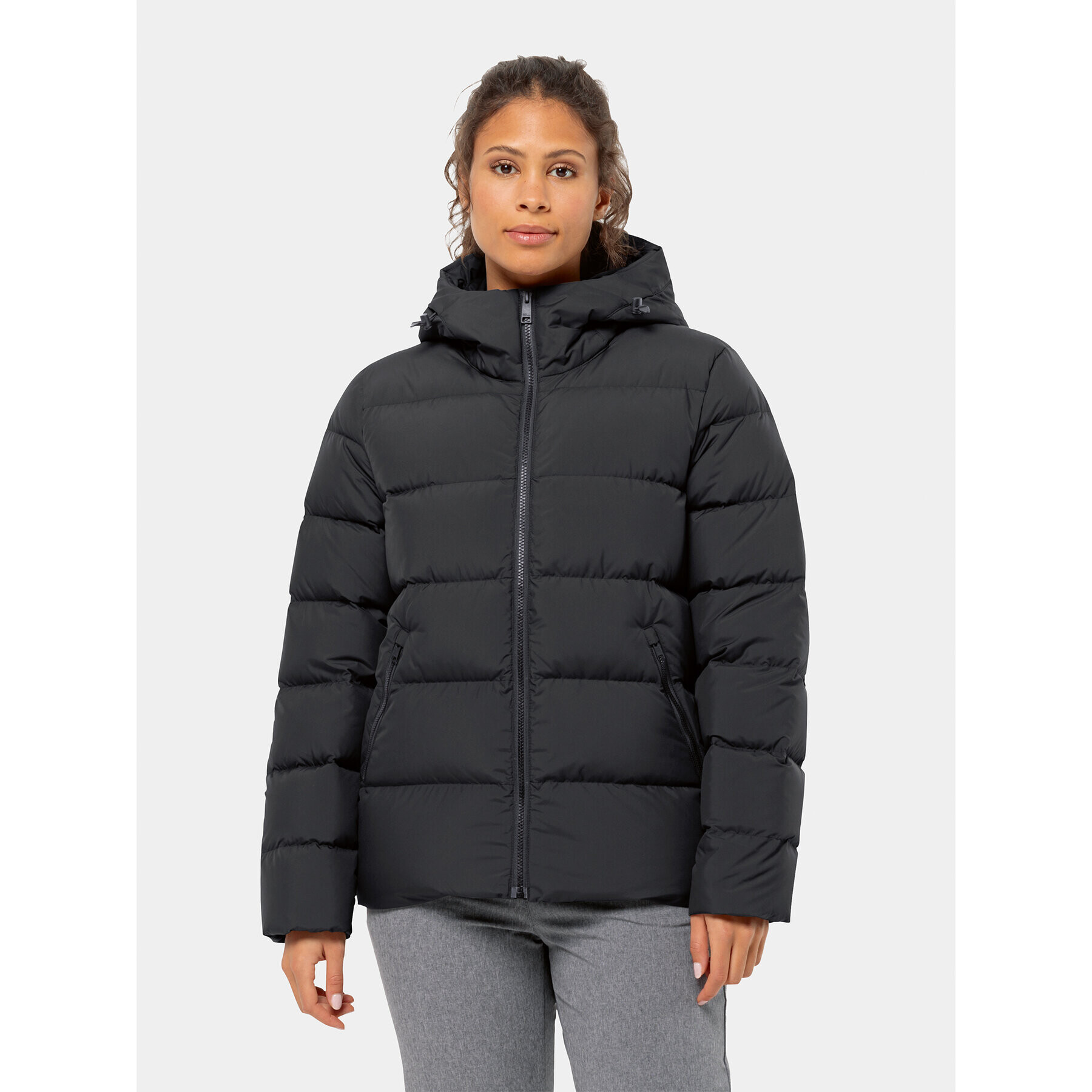 Jack Wolfskin Пухено яке Frozen Palace Jacket 1204913 Черен Regular Fit - Pepit.bg