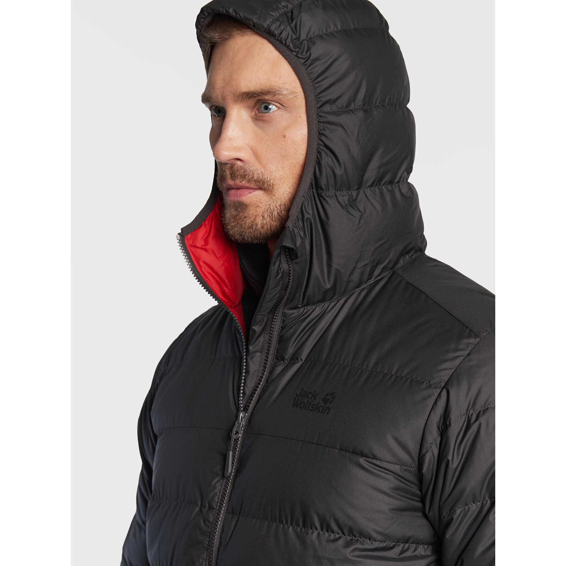 Jack Wolfskin Пухено яке Helium 1200573 Черен Regular Fit - Pepit.bg