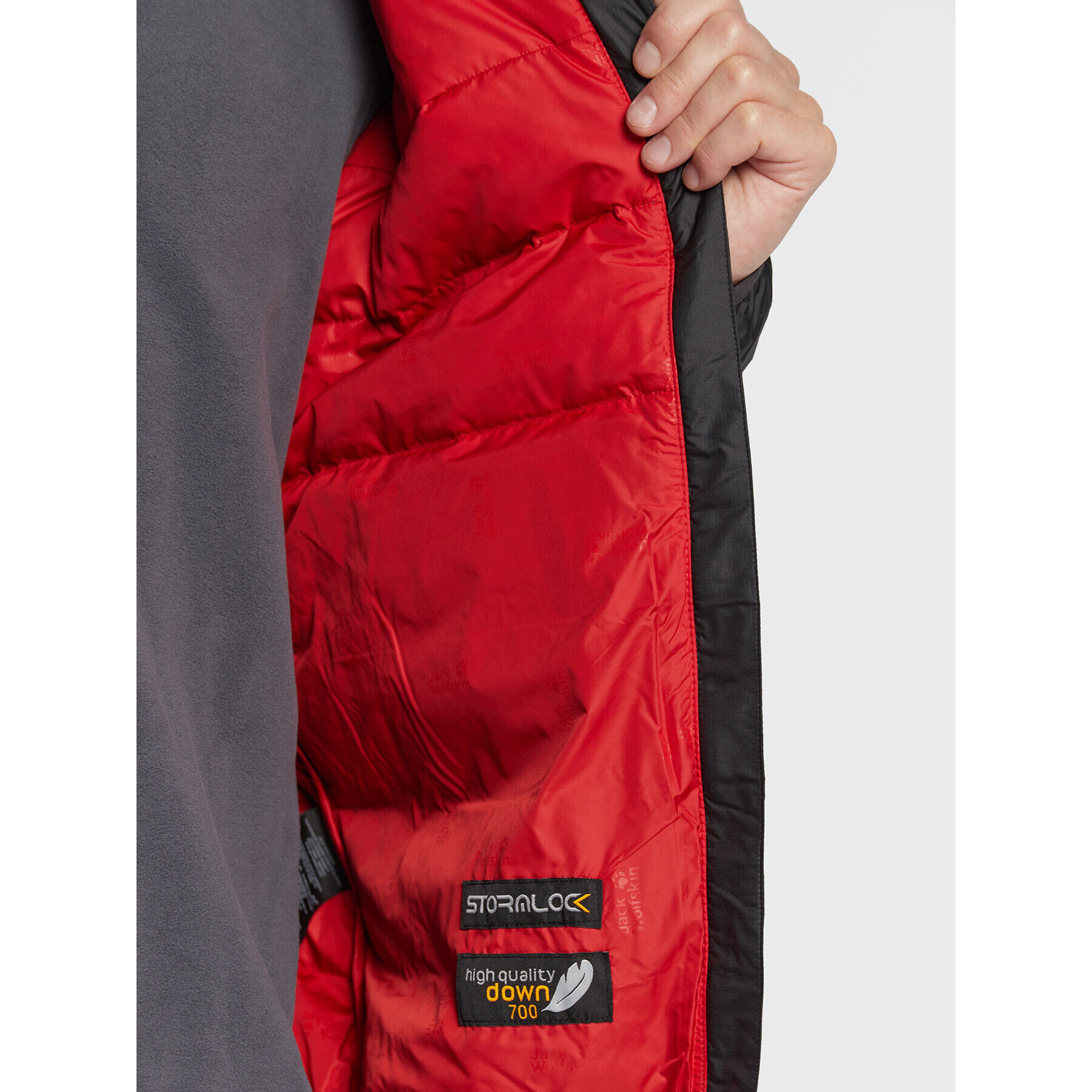 Jack Wolfskin Пухено яке Helium 1200573 Черен Regular Fit - Pepit.bg