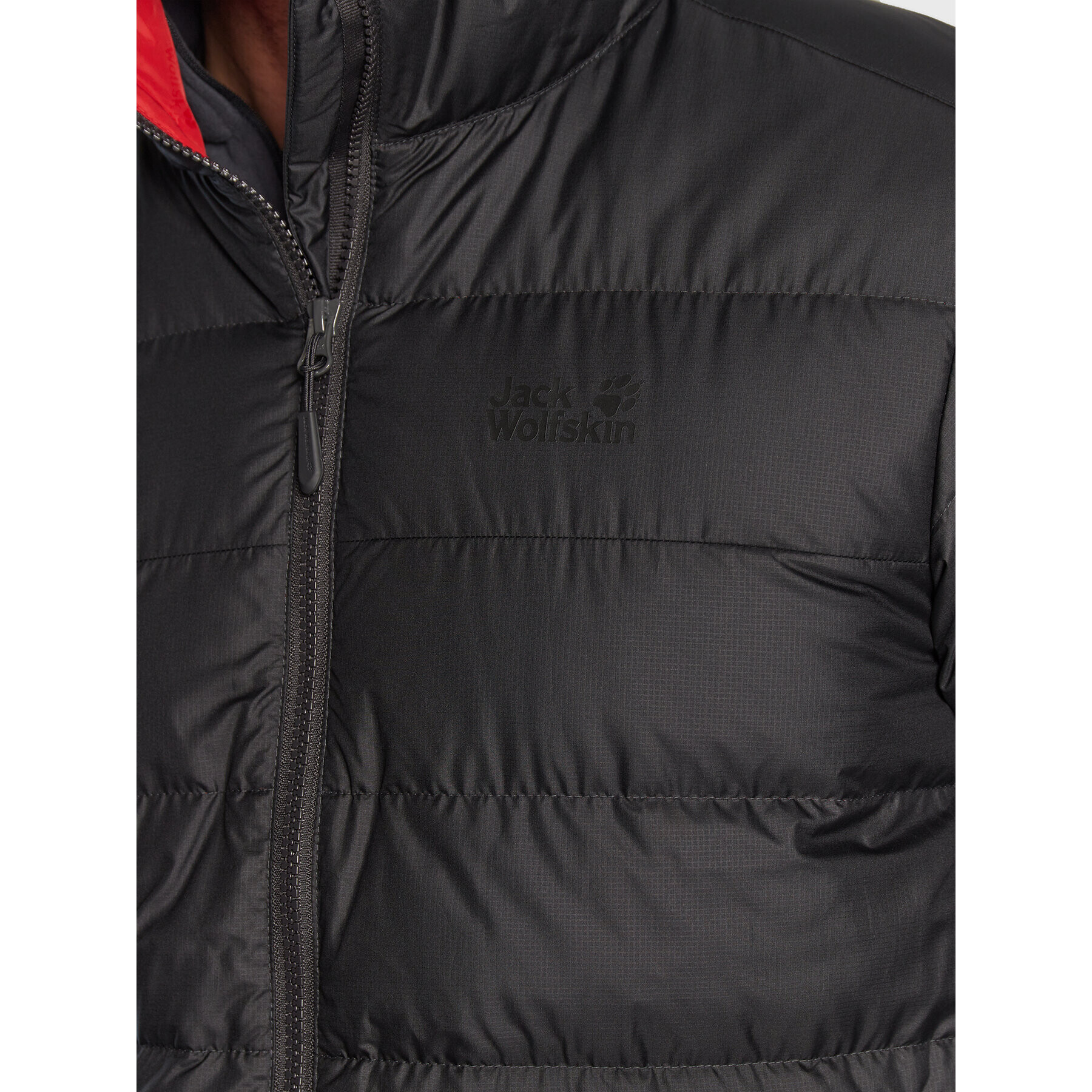 Jack Wolfskin Пухено яке Helium 1200573 Черен Regular Fit - Pepit.bg