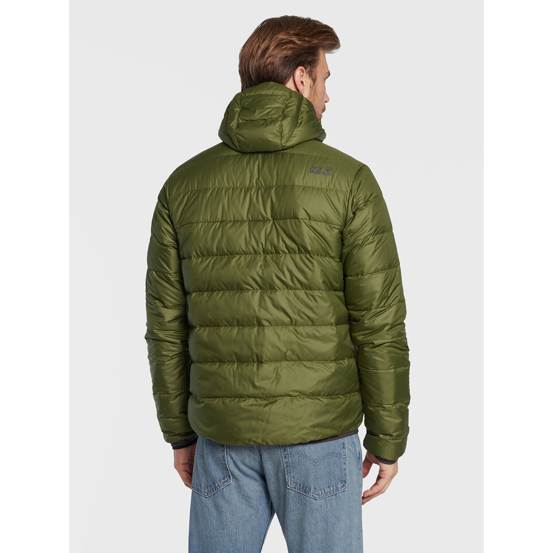 Jack Wolfskin Пухено яке Helium 1200573 Зелен Regular Fit - Pepit.bg