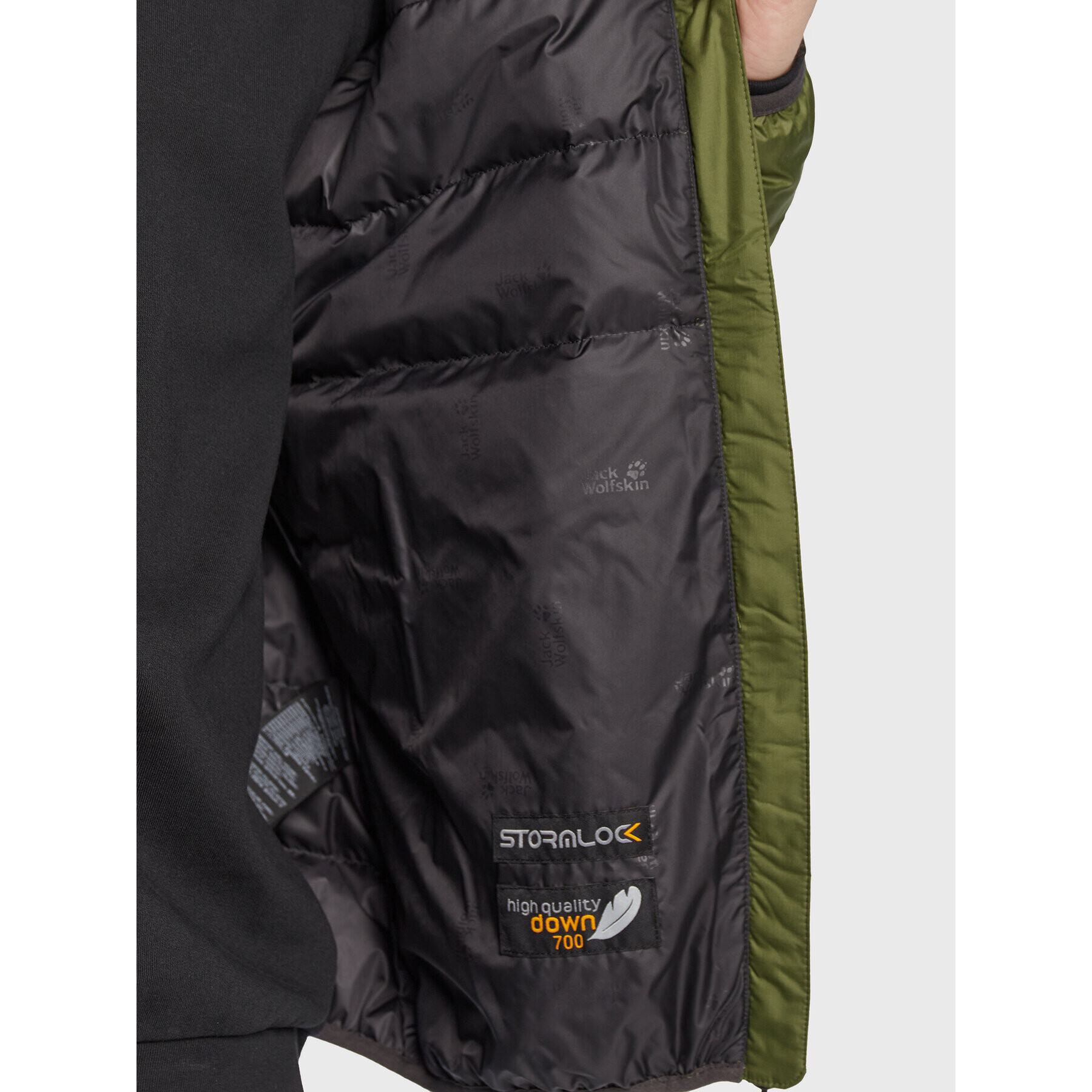 Jack Wolfskin Пухено яке Helium 1200573 Зелен Regular Fit - Pepit.bg
