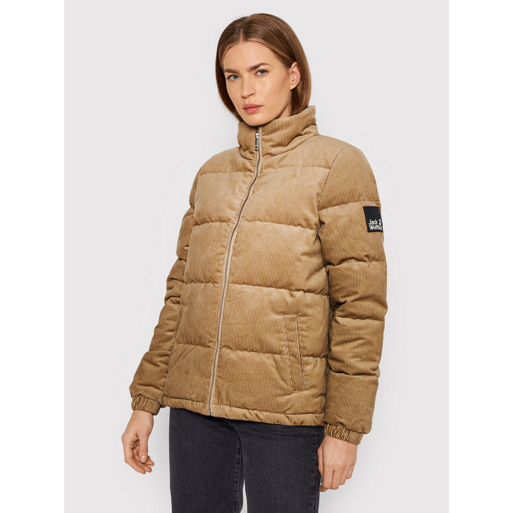 Jack Wolfskin Пухено яке Nature Corduroy 1206171 Кафяв Regular Fit - Pepit.bg