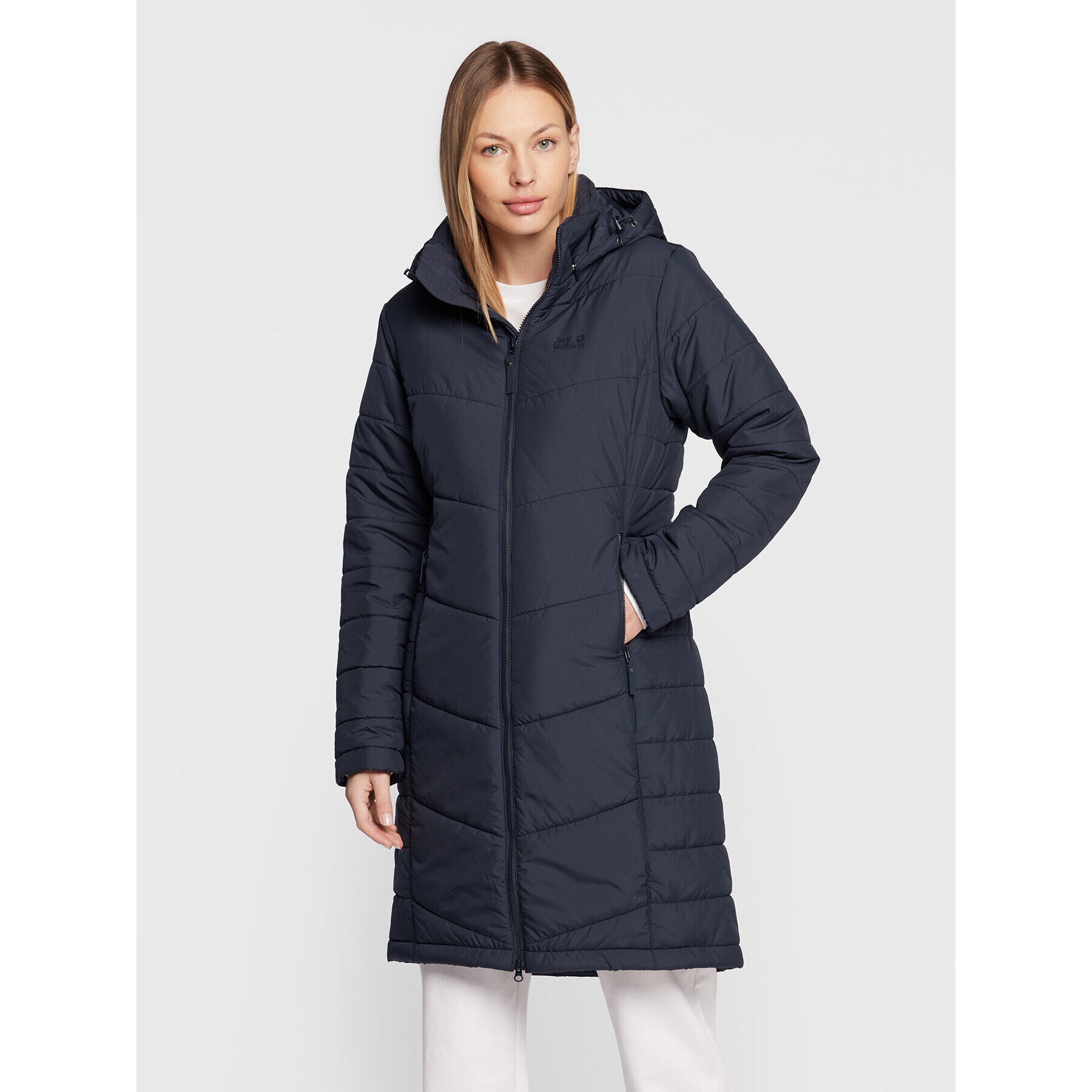 Jack Wolfskin Пухено яке North York 1205501 Тъмносин Regular Fit - Pepit.bg