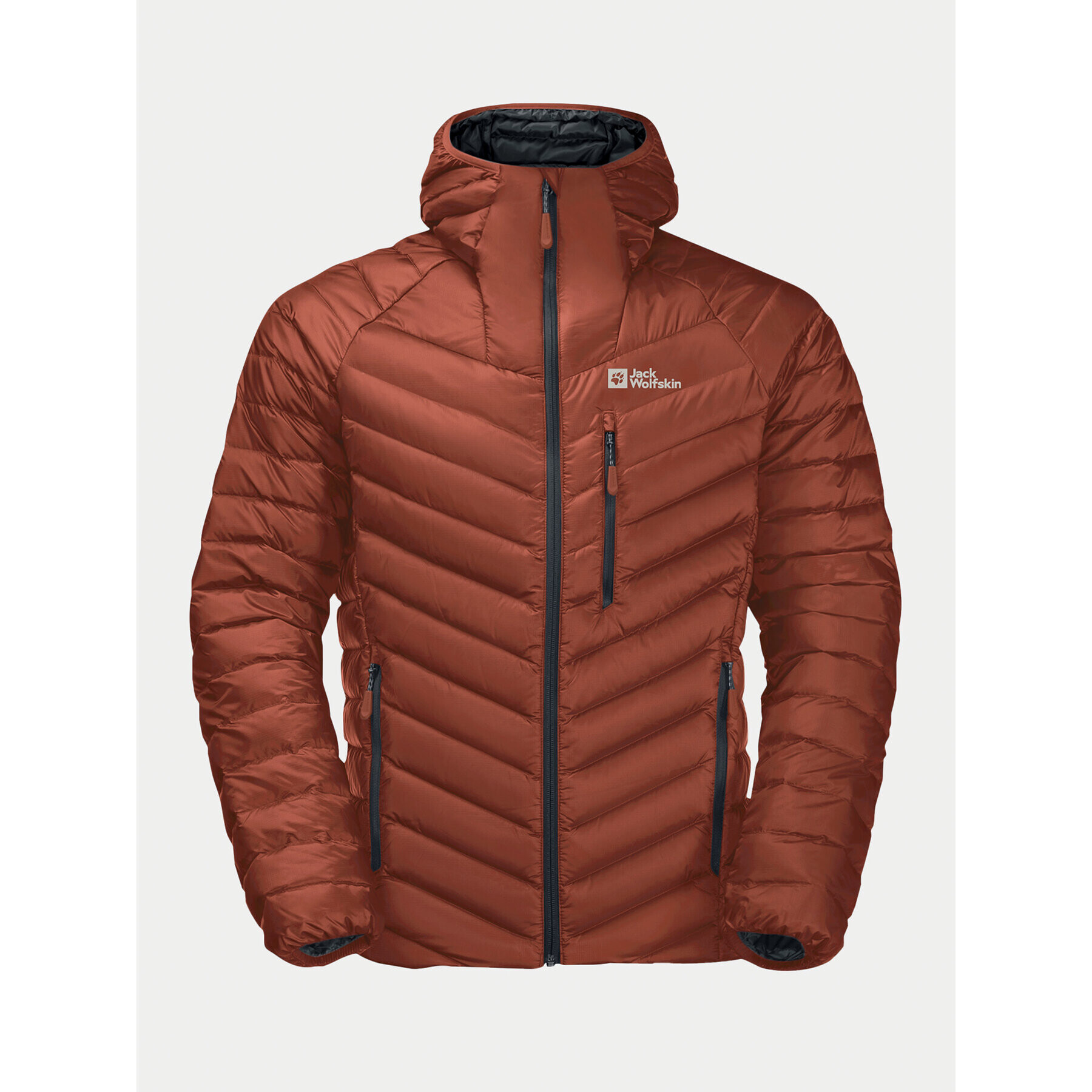 Jack Wolfskin Пухено яке Passamani Down Hoody 1207241 Червен Regular Fit - Pepit.bg