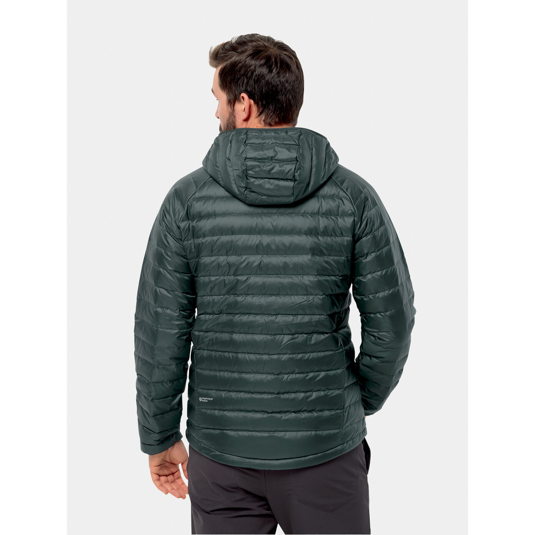 Jack Wolfskin Пухено яке Passamani Down Hoody 1207241 Каки Regular Fit - Pepit.bg