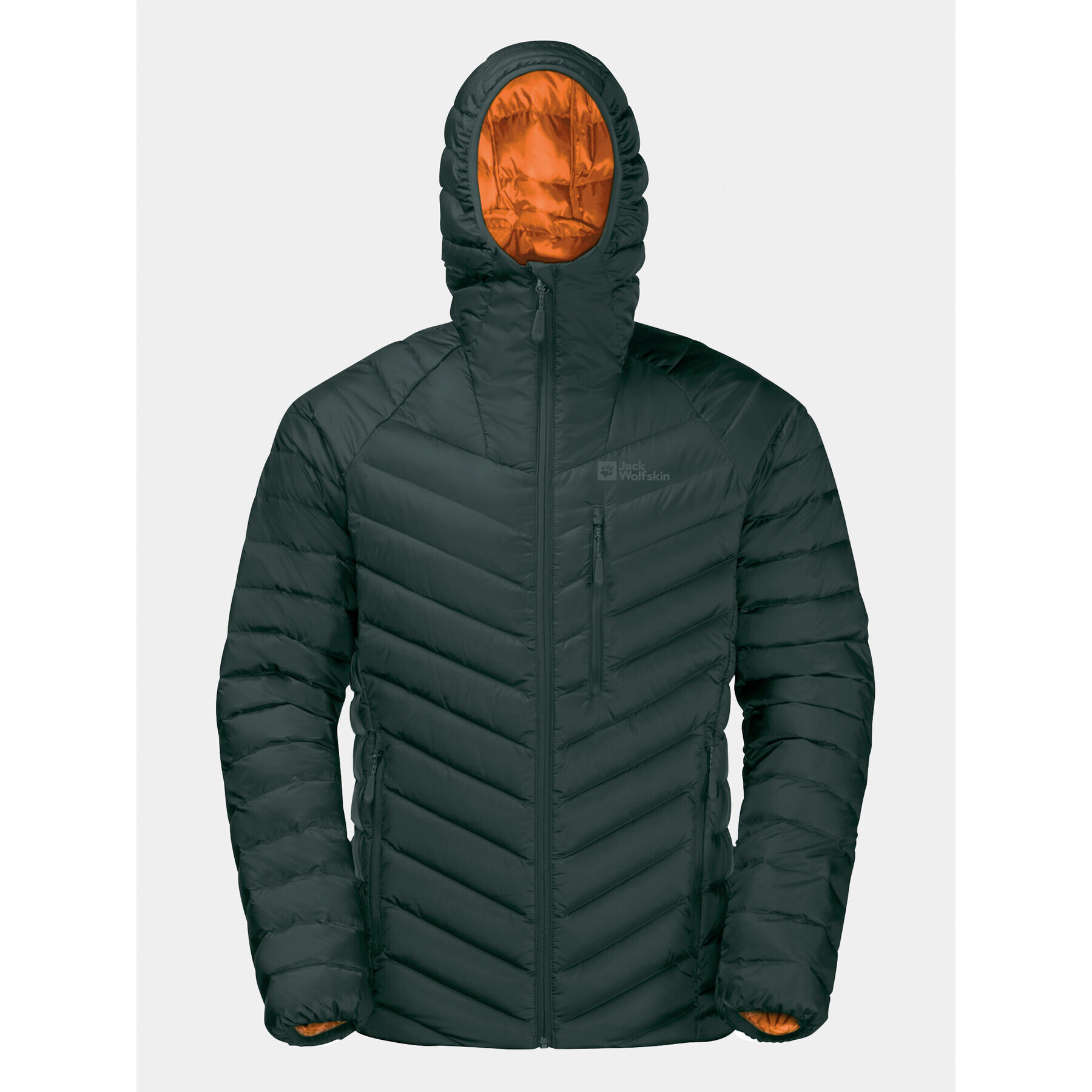 Jack Wolfskin Пухено яке Passamani Down Hoody 1207241 Каки Regular Fit - Pepit.bg