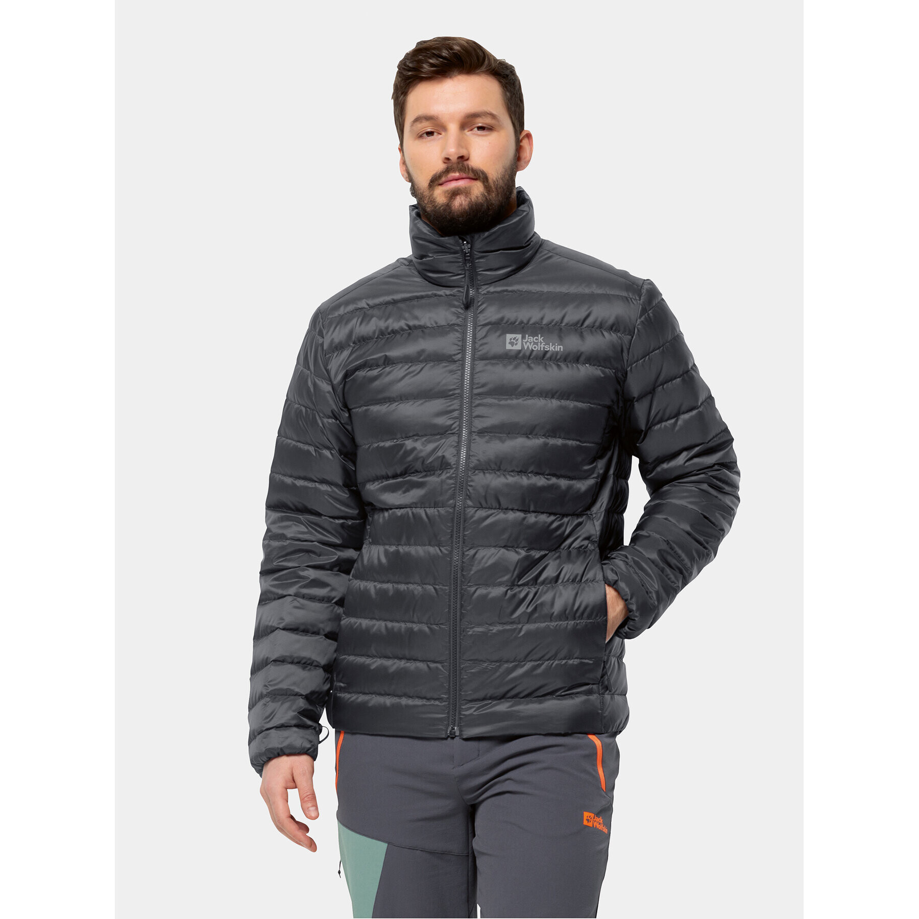 Jack Wolfskin Пухено яке Pilvi Down Jkt 1207701 Черен Regular Fit - Pepit.bg