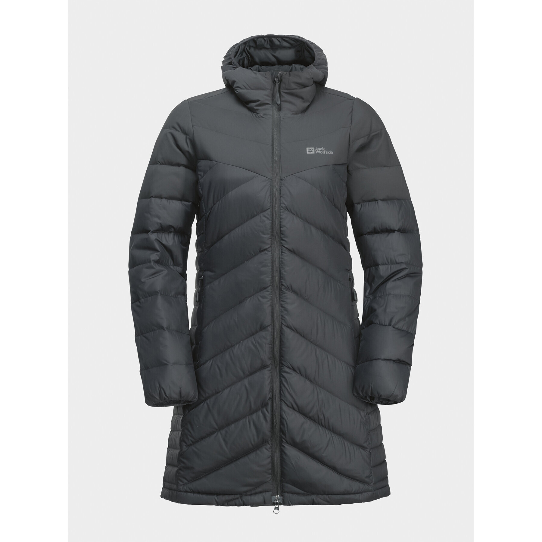 Jack Wolfskin Пухено яке Tundra Down Coat 1207751 Черен Regular Fit - Pepit.bg