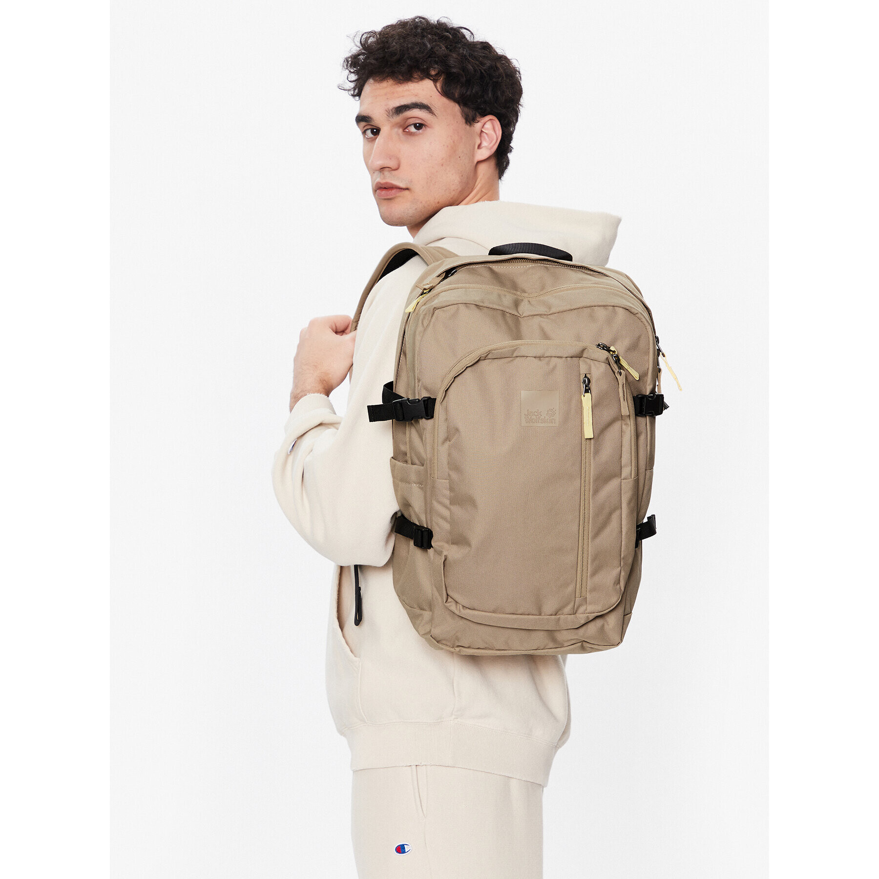 Jack Wolfskin Раница Berkeley De Luxe 2530002 Бежов - Pepit.bg
