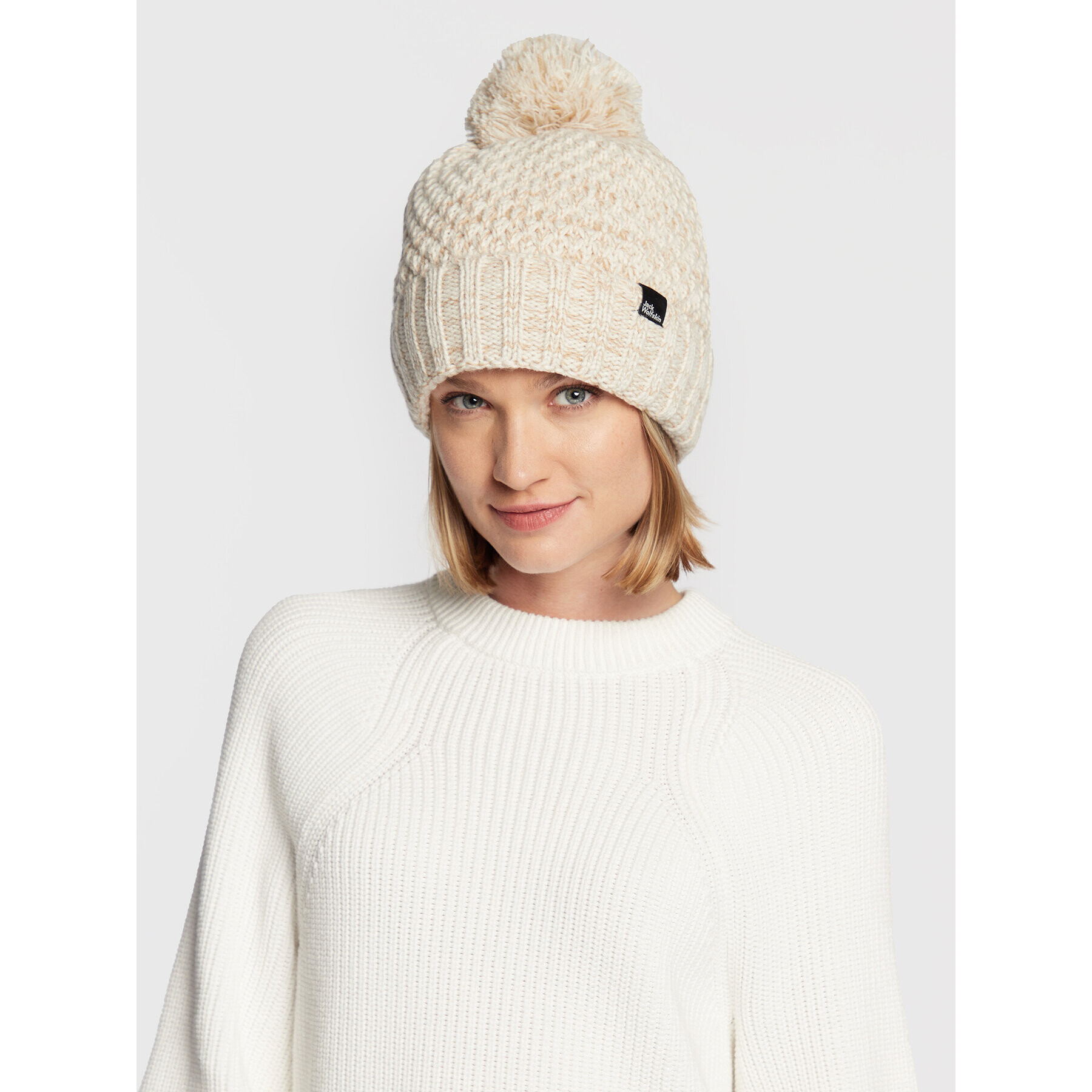 Jack Wolfskin Шапка Highloft Knit 1908011 Бежов - Pepit.bg