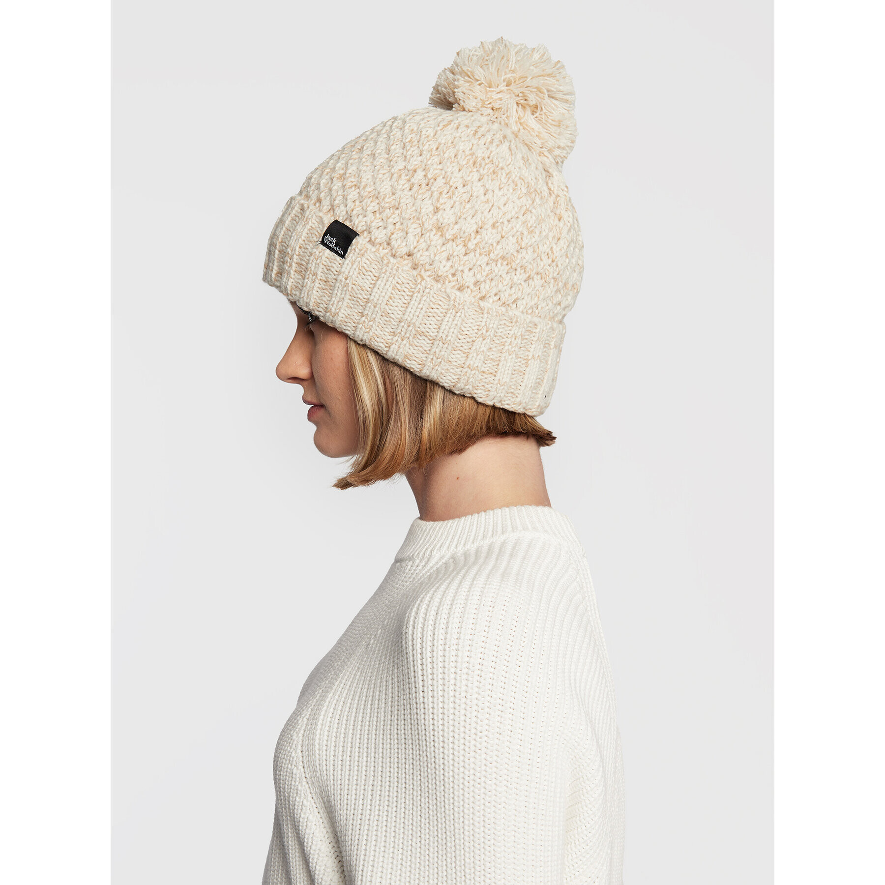 Jack Wolfskin Шапка Highloft Knit 1908011 Бежов - Pepit.bg