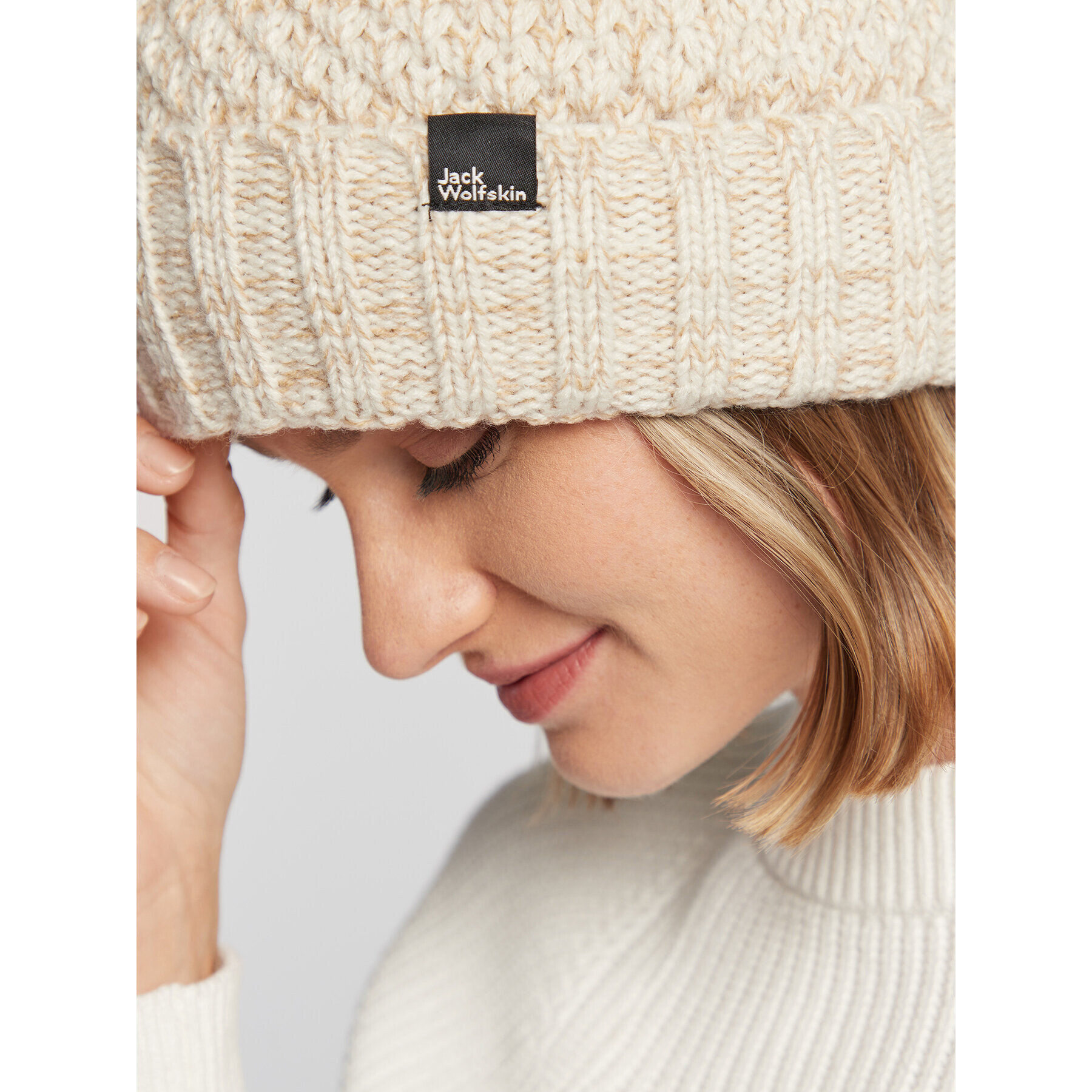 Jack Wolfskin Шапка Highloft Knit 1908011 Бежов - Pepit.bg