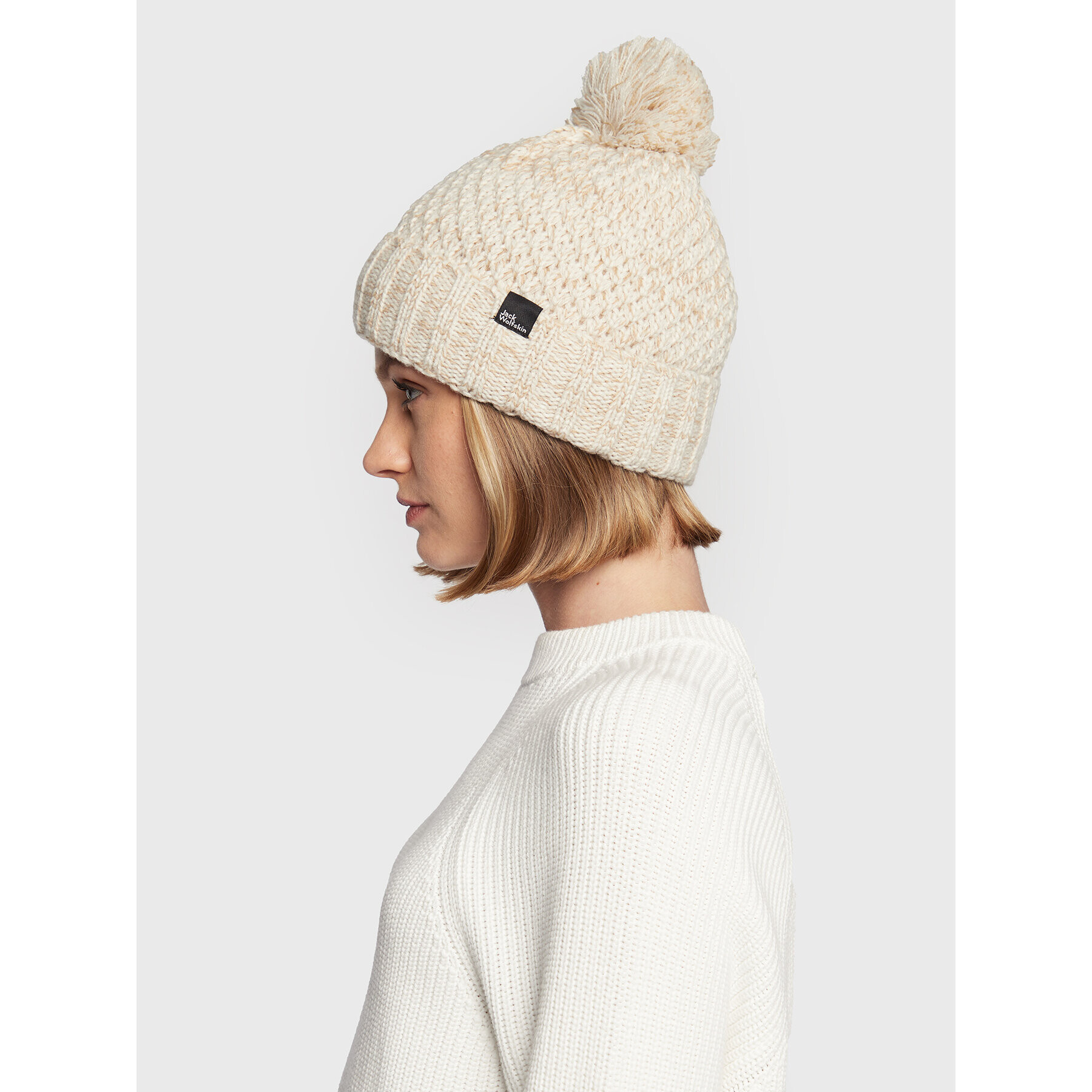 Jack Wolfskin Шапка Highloft Knit 1908011 Бежов - Pepit.bg