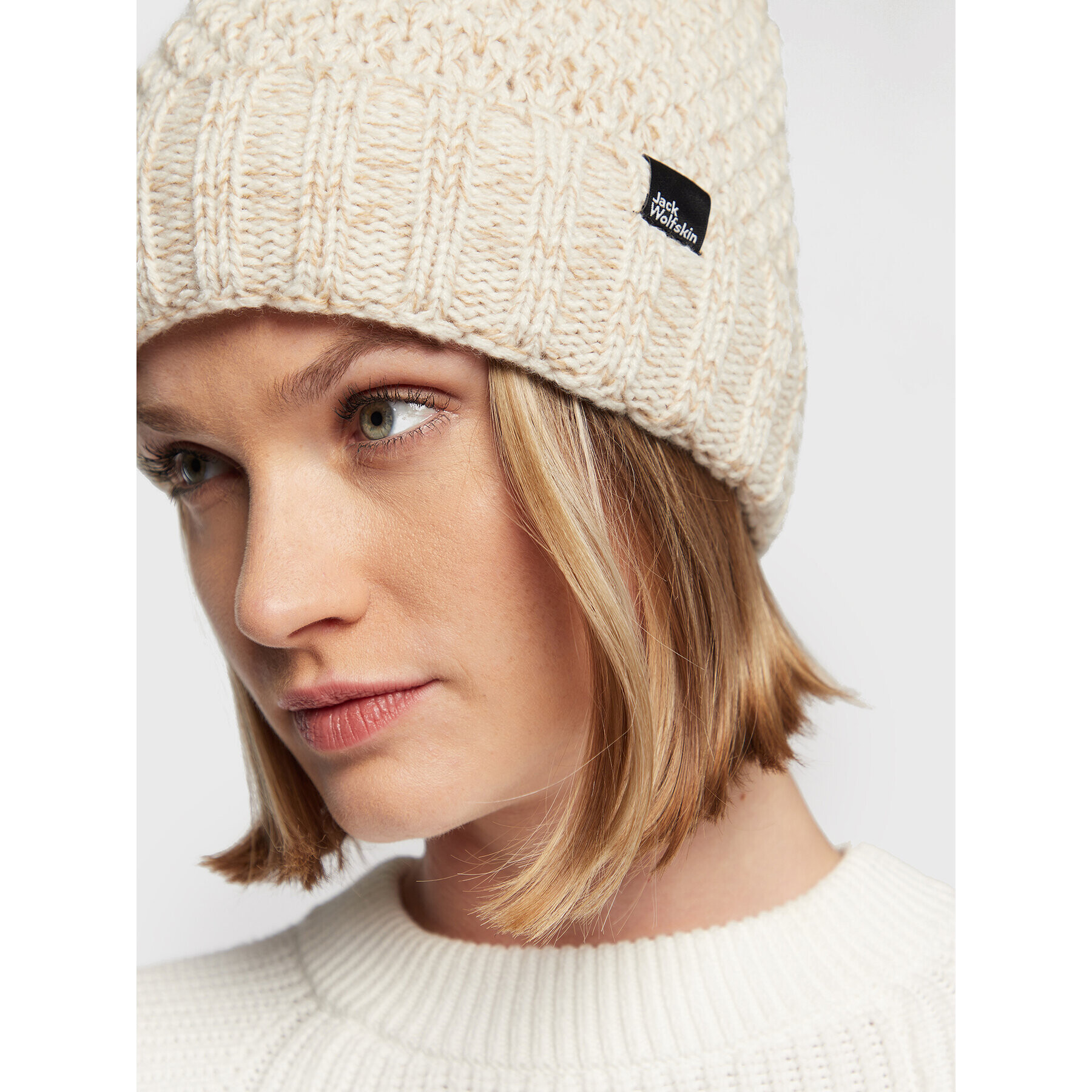 Jack Wolfskin Шапка Highloft Knit 1908011 Бежов - Pepit.bg