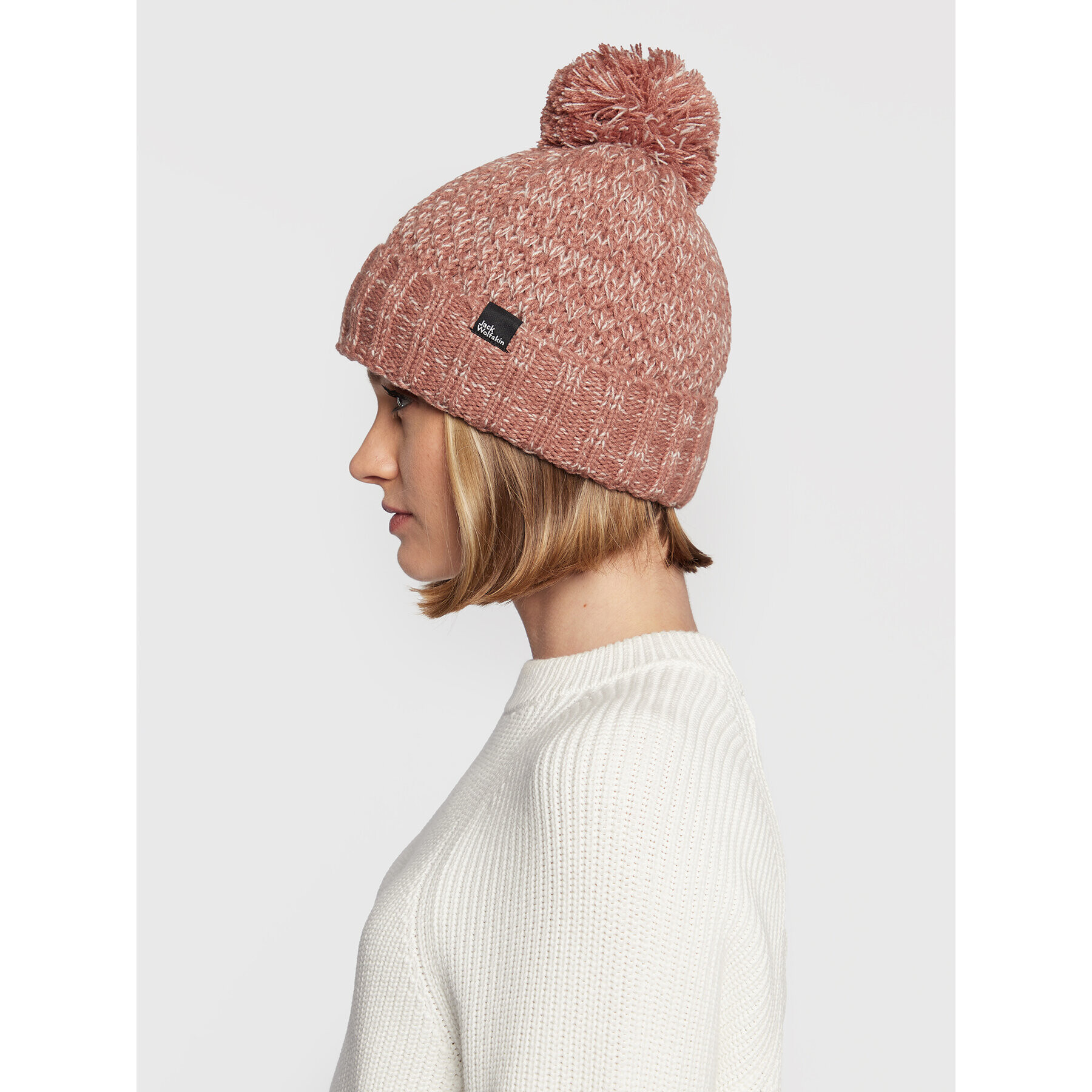 Jack Wolfskin Шапка Highloft Knit 1908011 Розов - Pepit.bg