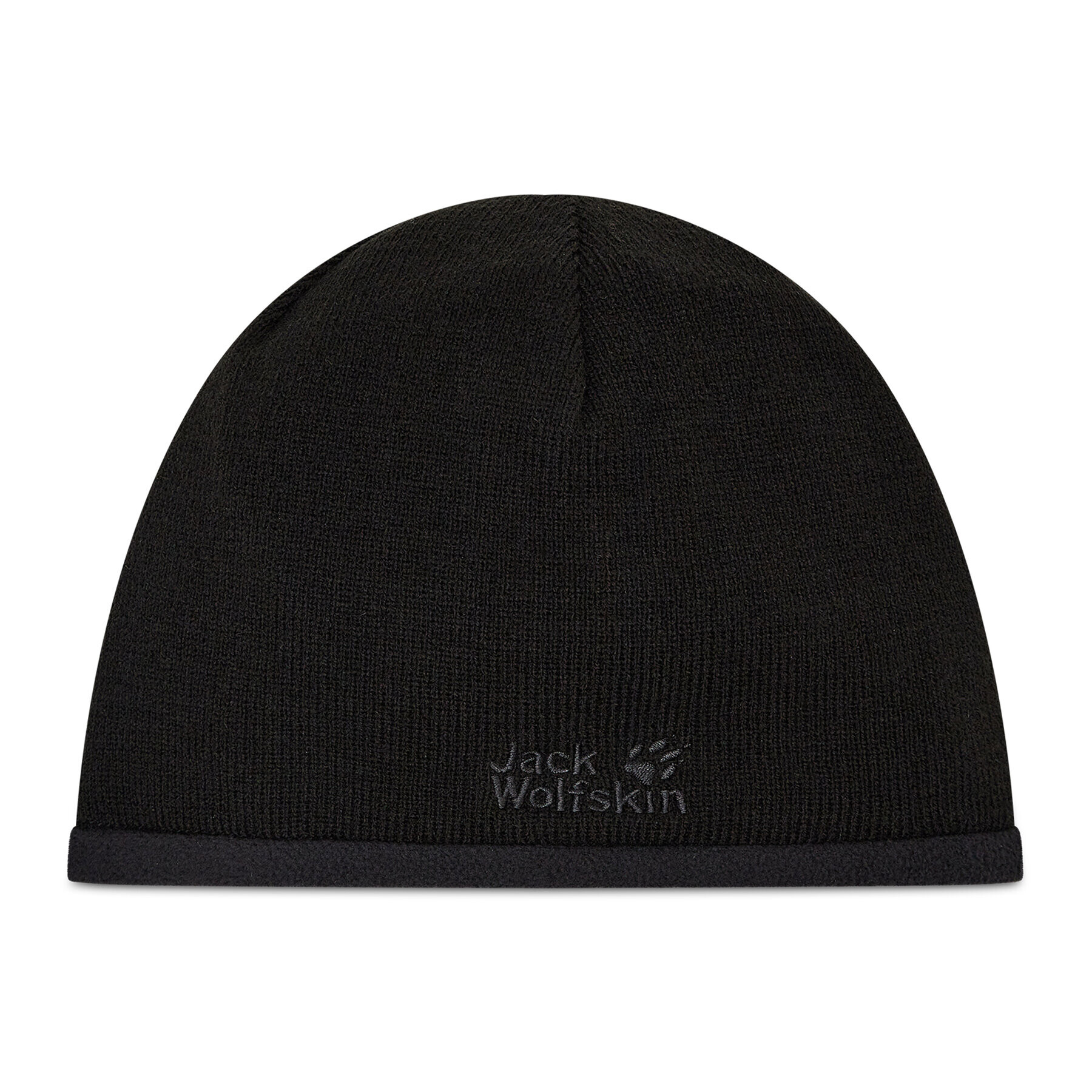 Jack Wolfskin Шапка Stormlock Logo Knit Cap 1910371-6000 Черен - Pepit.bg