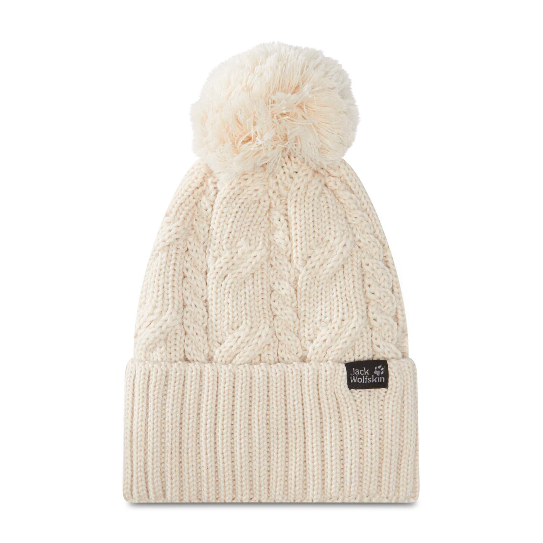 Jack Wolfskin Шапка Stormlock Pompon Beanie 1905091 Бежов - Pepit.bg