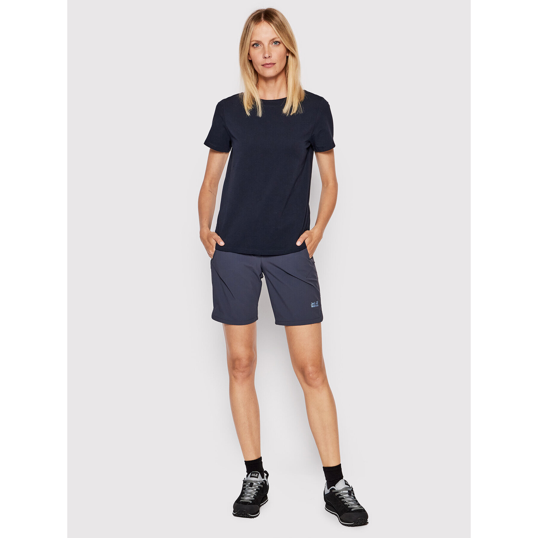 Jack Wolfskin Шорти от плат Hill Top Trail 1505461 Син Regular Fit - Pepit.bg