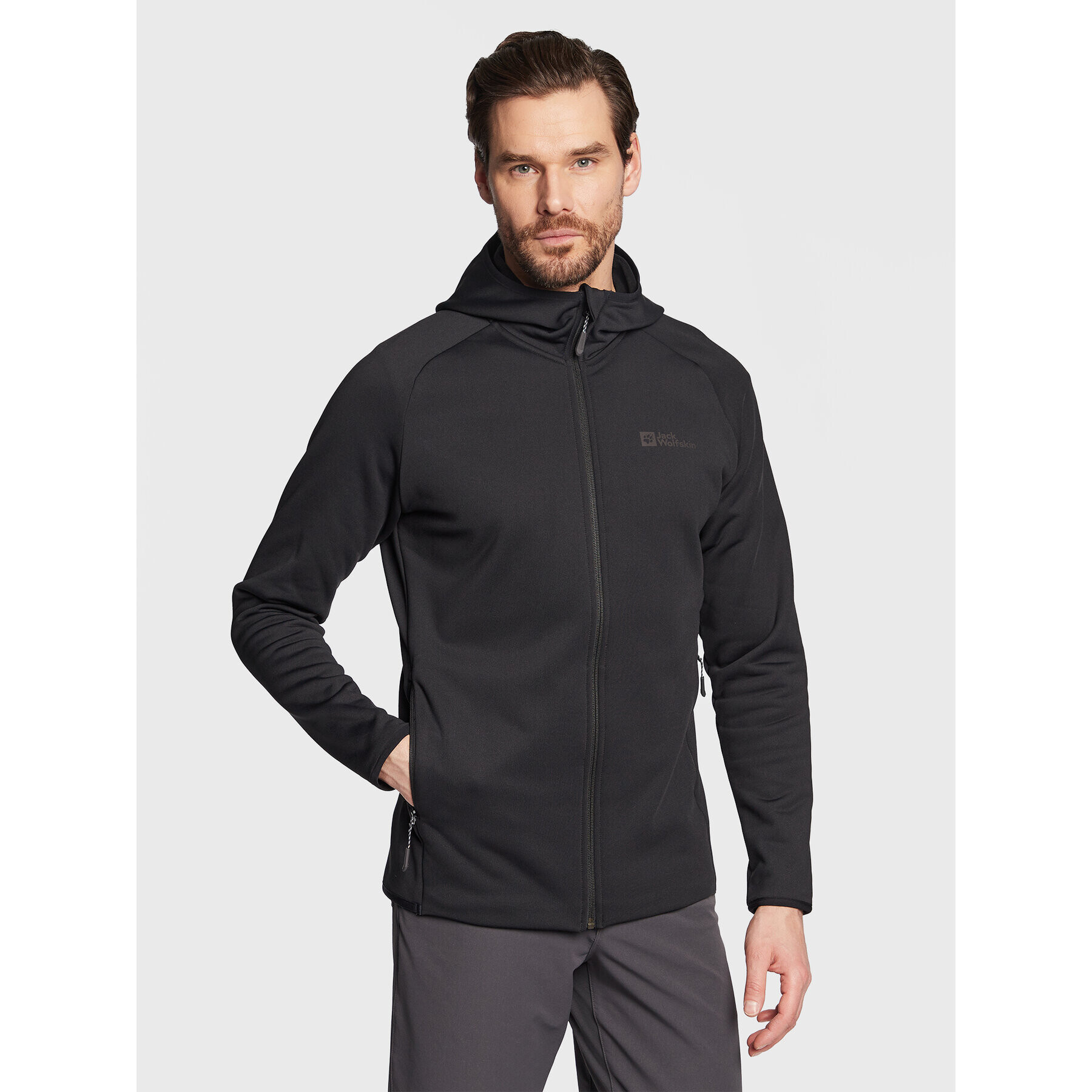 Jack Wolfskin Суитшърт Baiselberg 1710541 Черен Regular Fit - Pepit.bg