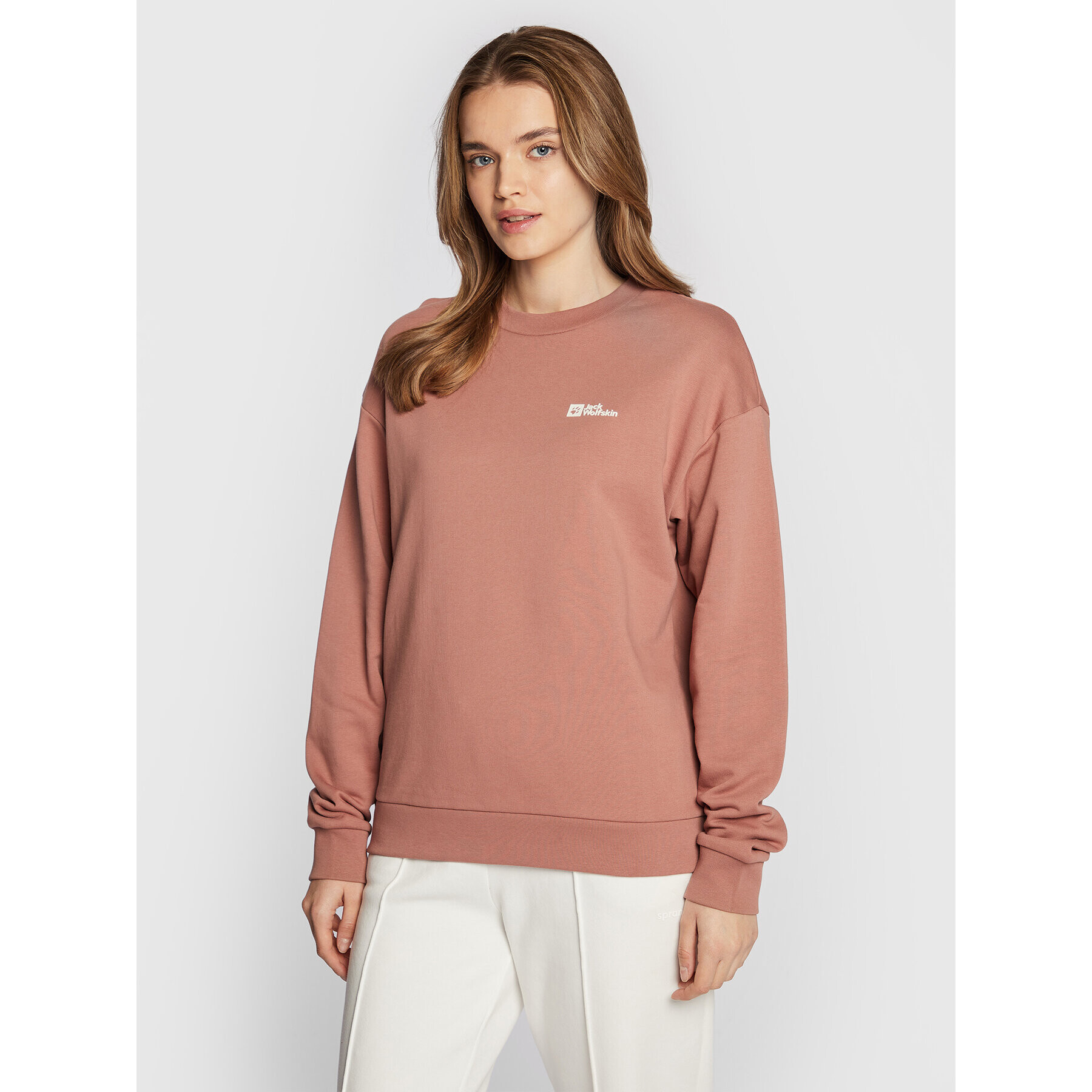 Jack Wolfskin Суитшърт Essential 1710132 Розов Regular Fit - Pepit.bg