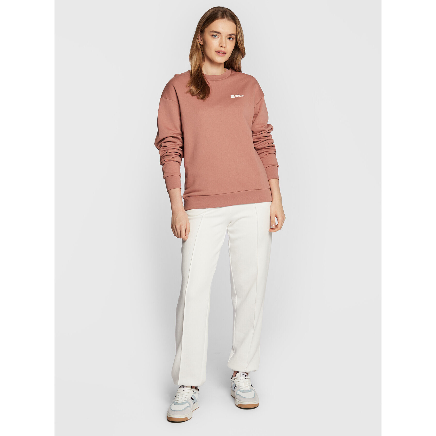 Jack Wolfskin Суитшърт Essential 1710132 Розов Regular Fit - Pepit.bg